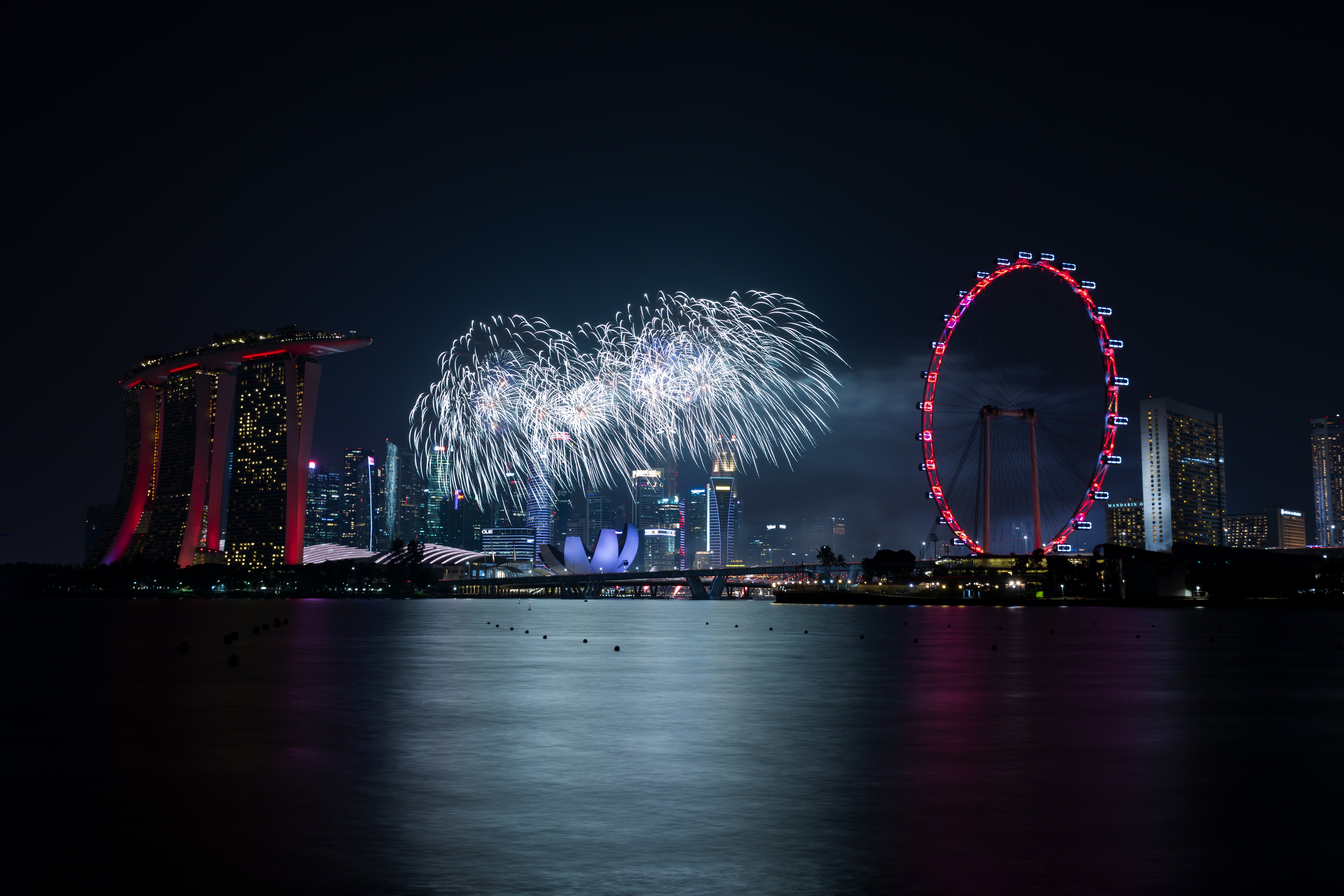 Free download wallpaper Cities, Holiday, Firework, Night, City, Fireworks on your PC desktop