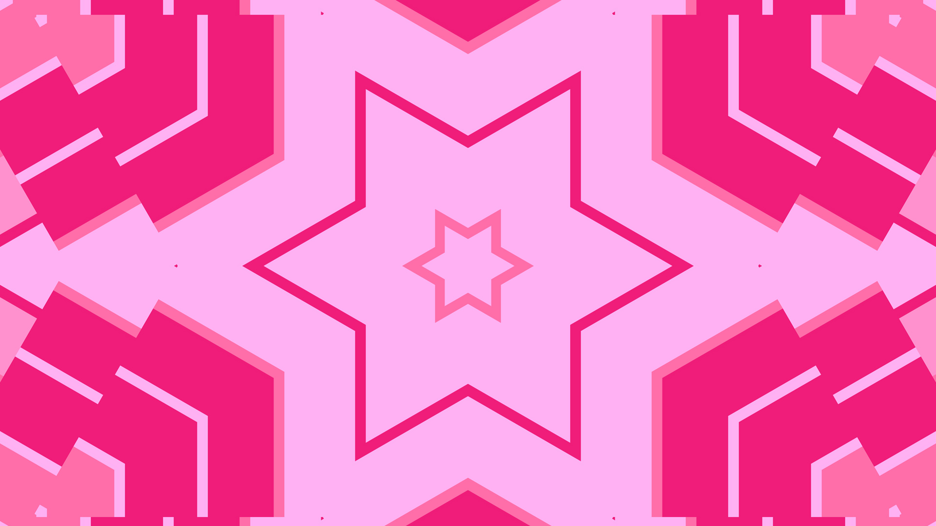 Download mobile wallpaper Abstract, Pink, Pattern, Shapes, Kaleidoscope, Star for free.