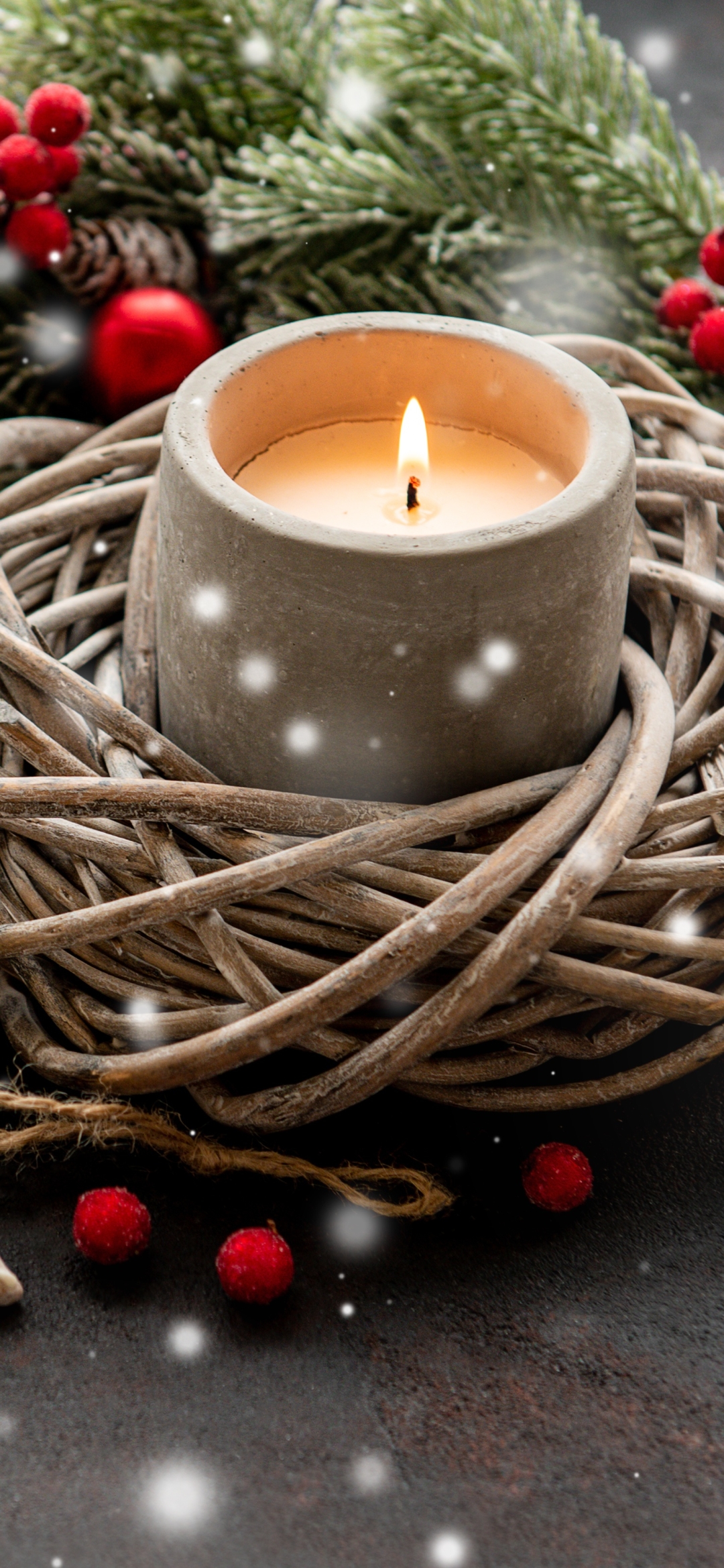 Download mobile wallpaper Christmas, Candle, Photography for free.