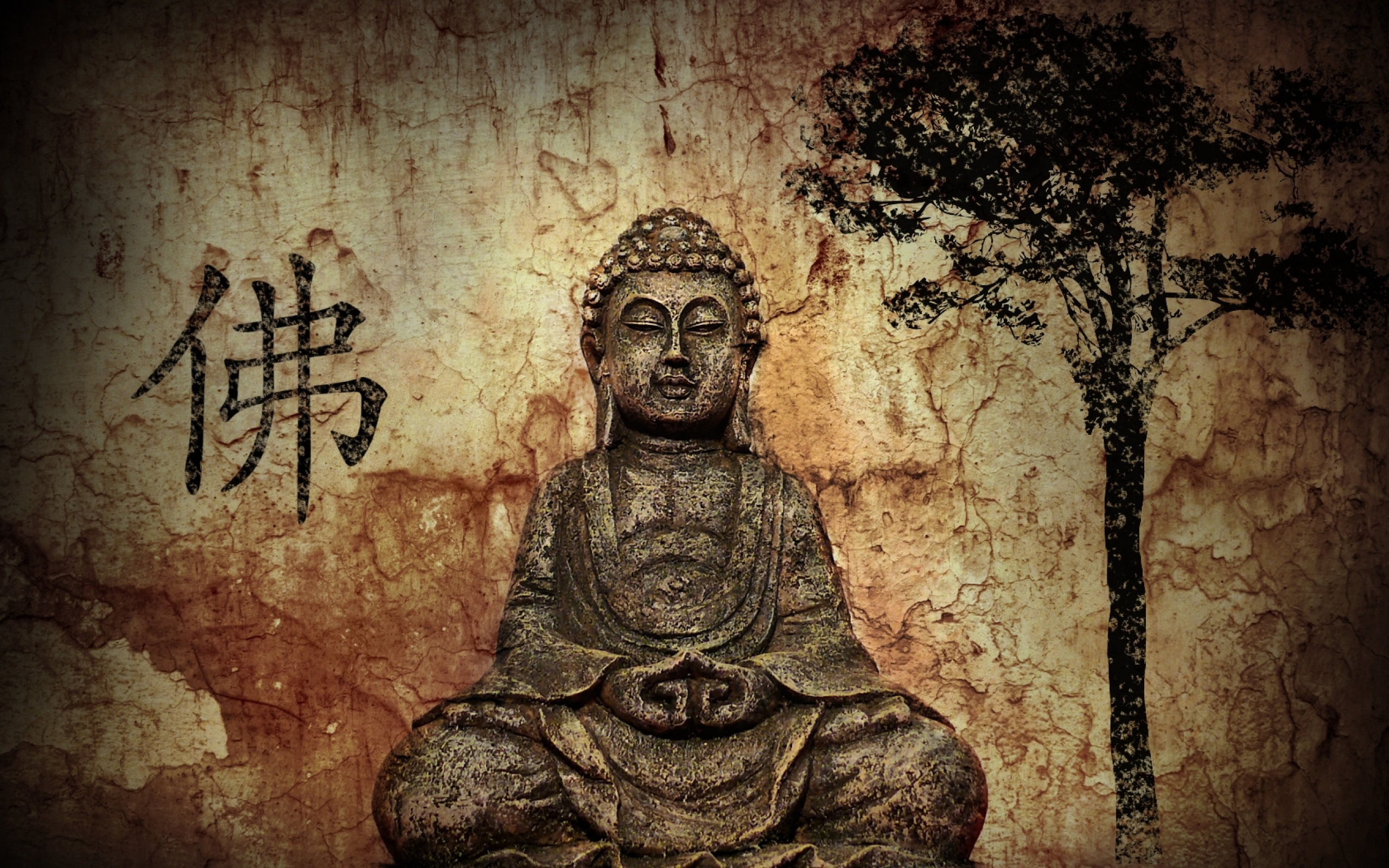 Популярні заставки і фони Будда на комп'ютер
