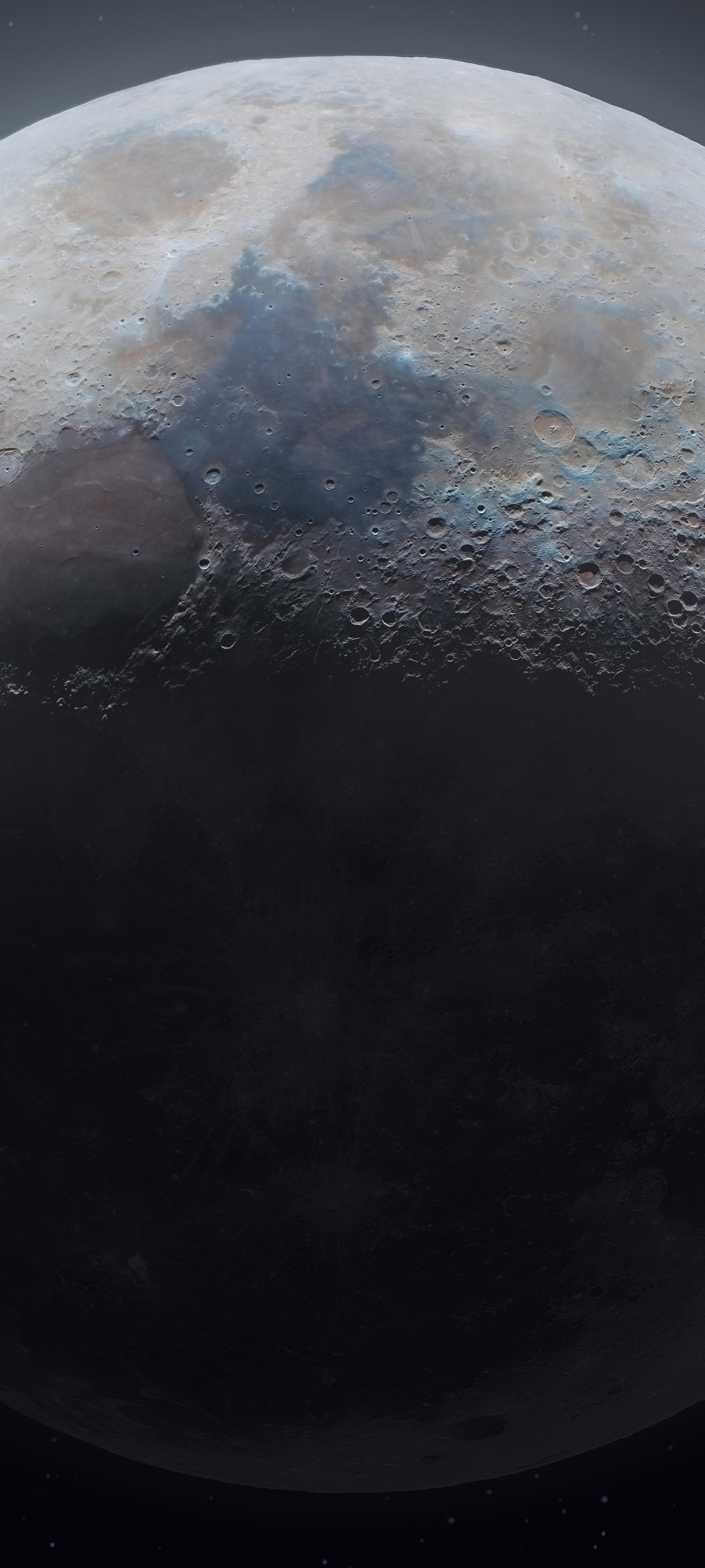 Download mobile wallpaper Moon, Earth, Space for free.