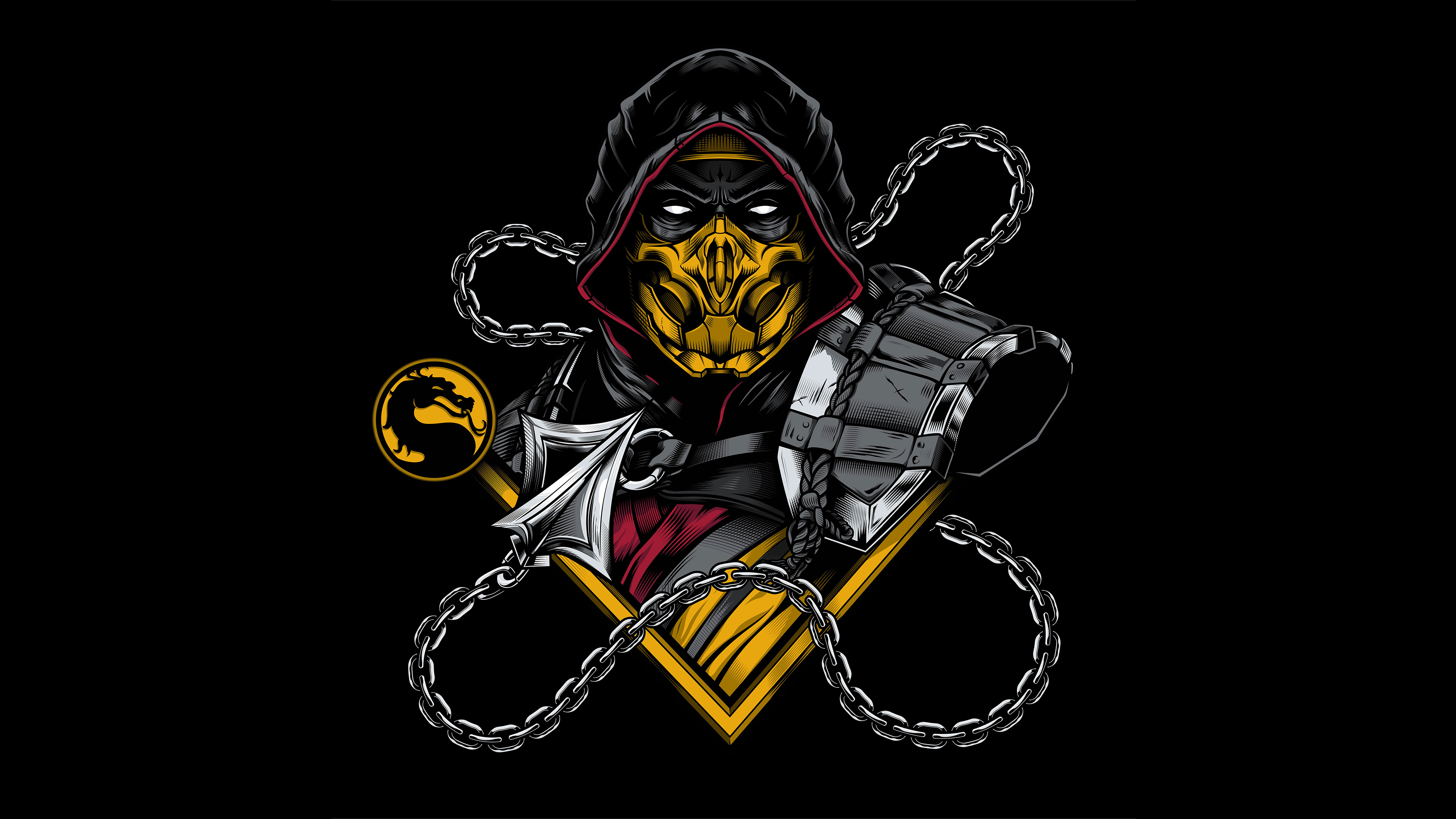 Laden Sie das Mortal Kombat, Computerspiele, Skorpion (Mortal Kombat)-Bild kostenlos auf Ihren PC-Desktop herunter