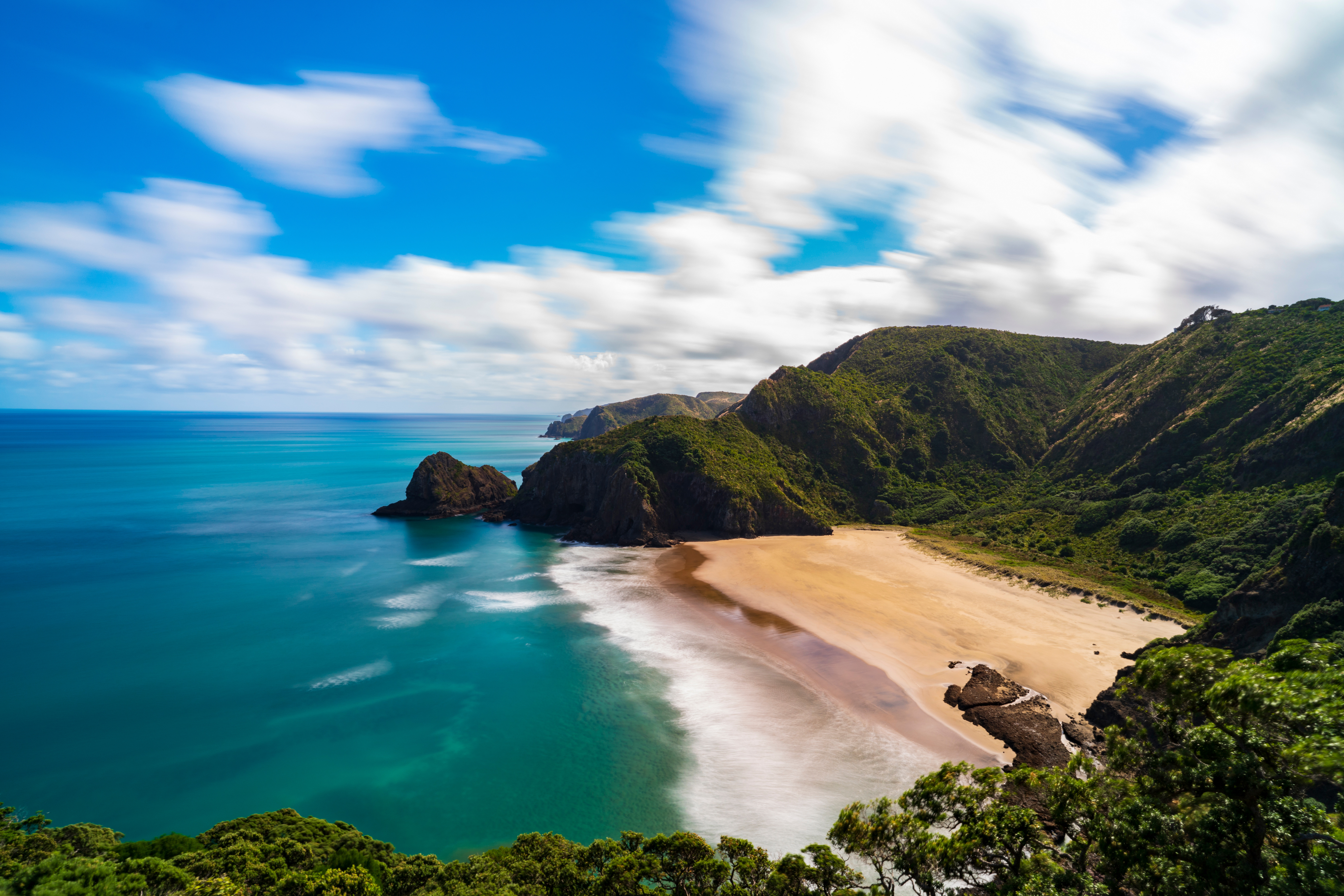 Laden Sie das Strand, Sand, Ozean, Klippe, Himmel, Erde/natur-Bild kostenlos auf Ihren PC-Desktop herunter