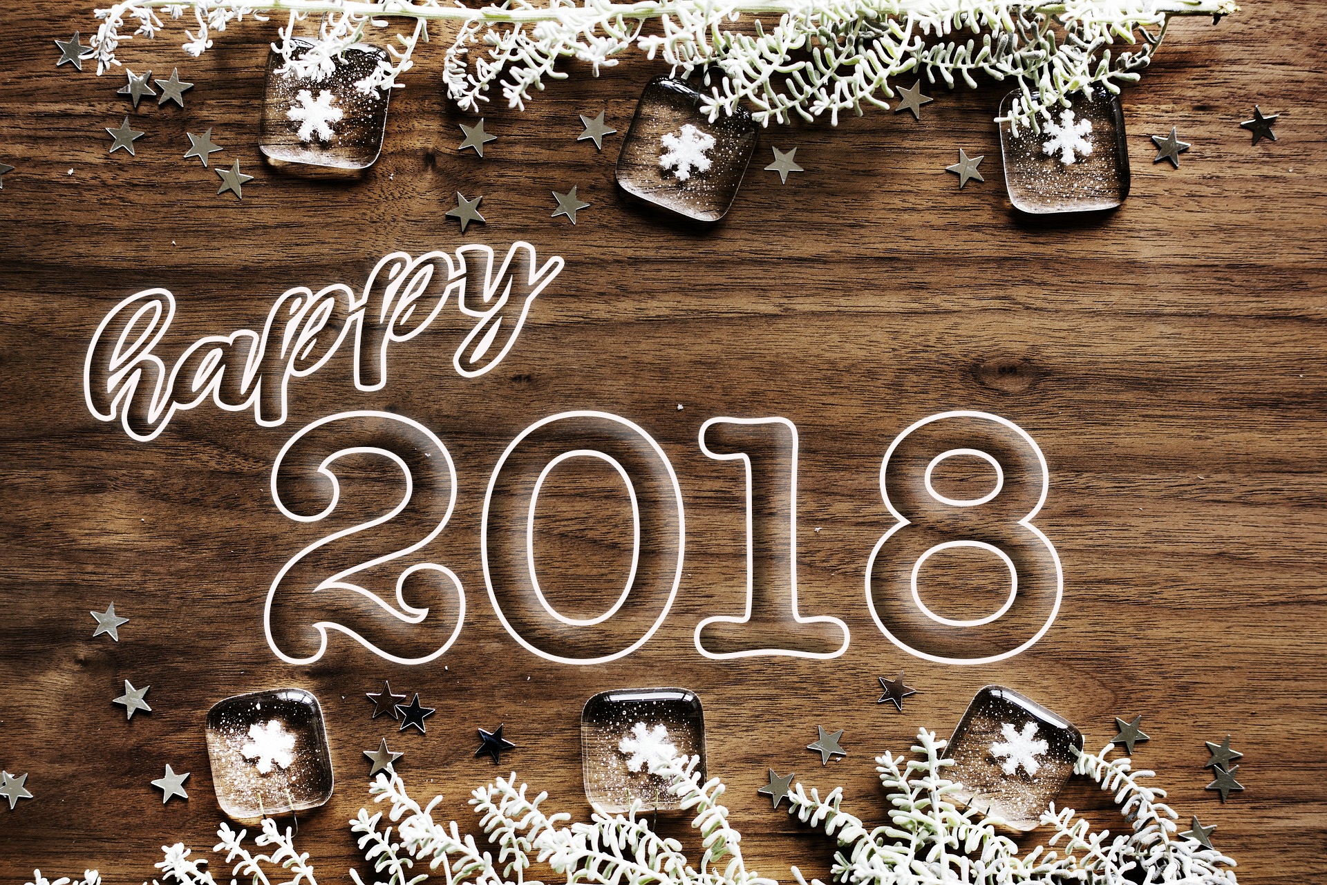 Download mobile wallpaper New Year, Holiday, New Year 2018 for free.
