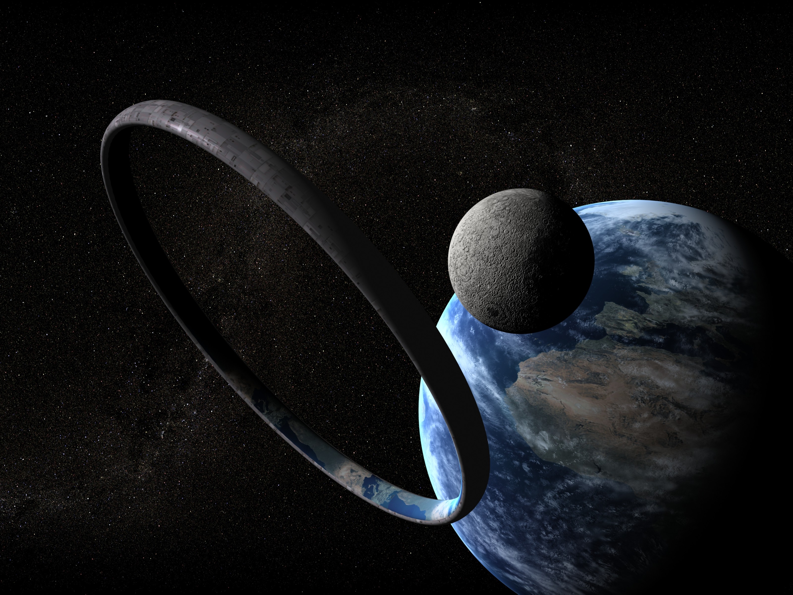 Descarga gratis la imagen Luna, Planeta, Ciencia Ficción, Aureola, Videojuego en el escritorio de tu PC