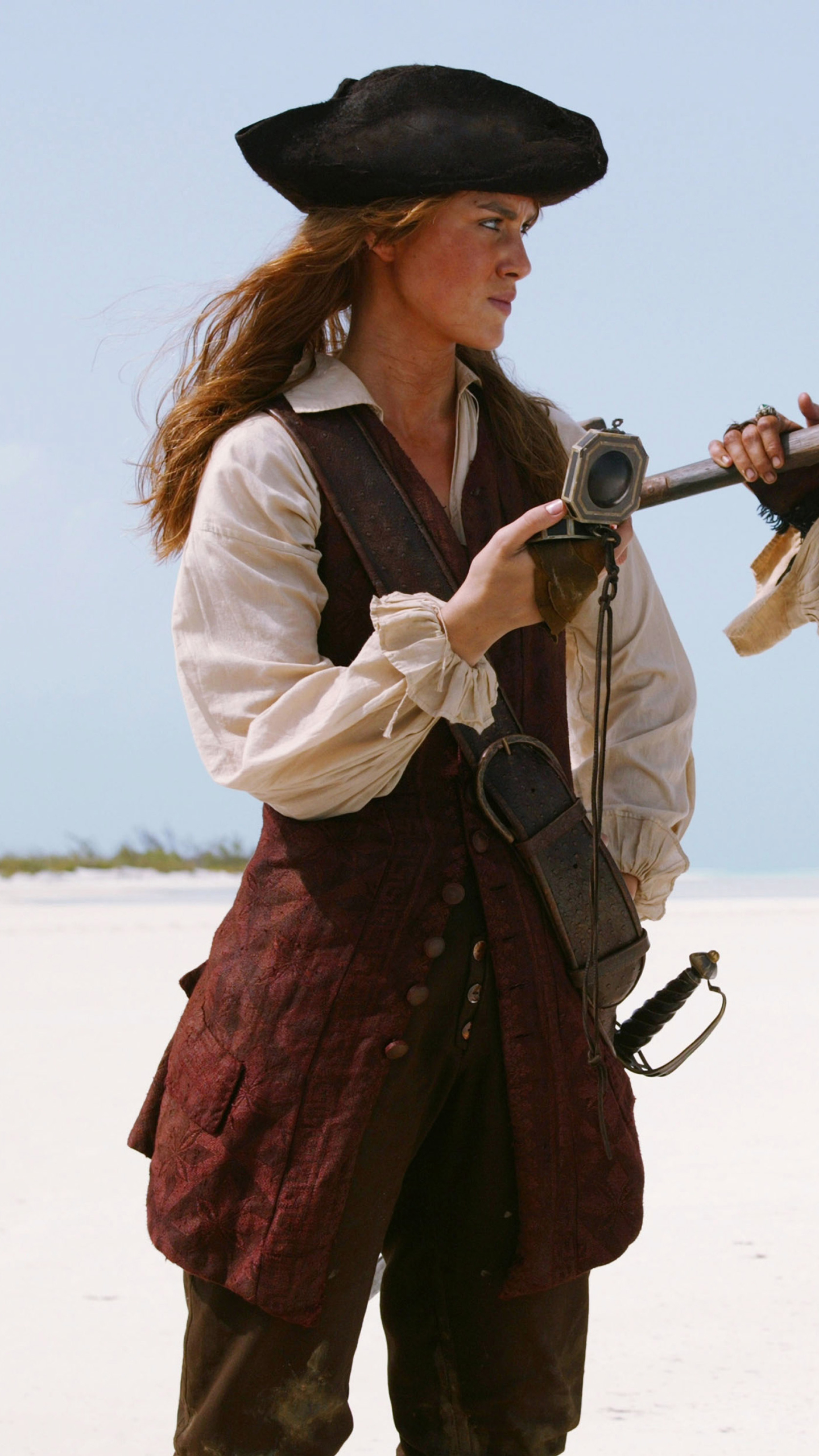 Скачати мобільні шпалери Пірати Карибського Моря, Фільм, Елізабет Сванн, Кіра Найтлі, Пірати Карибського Моря: Скриня Мерця безкоштовно.