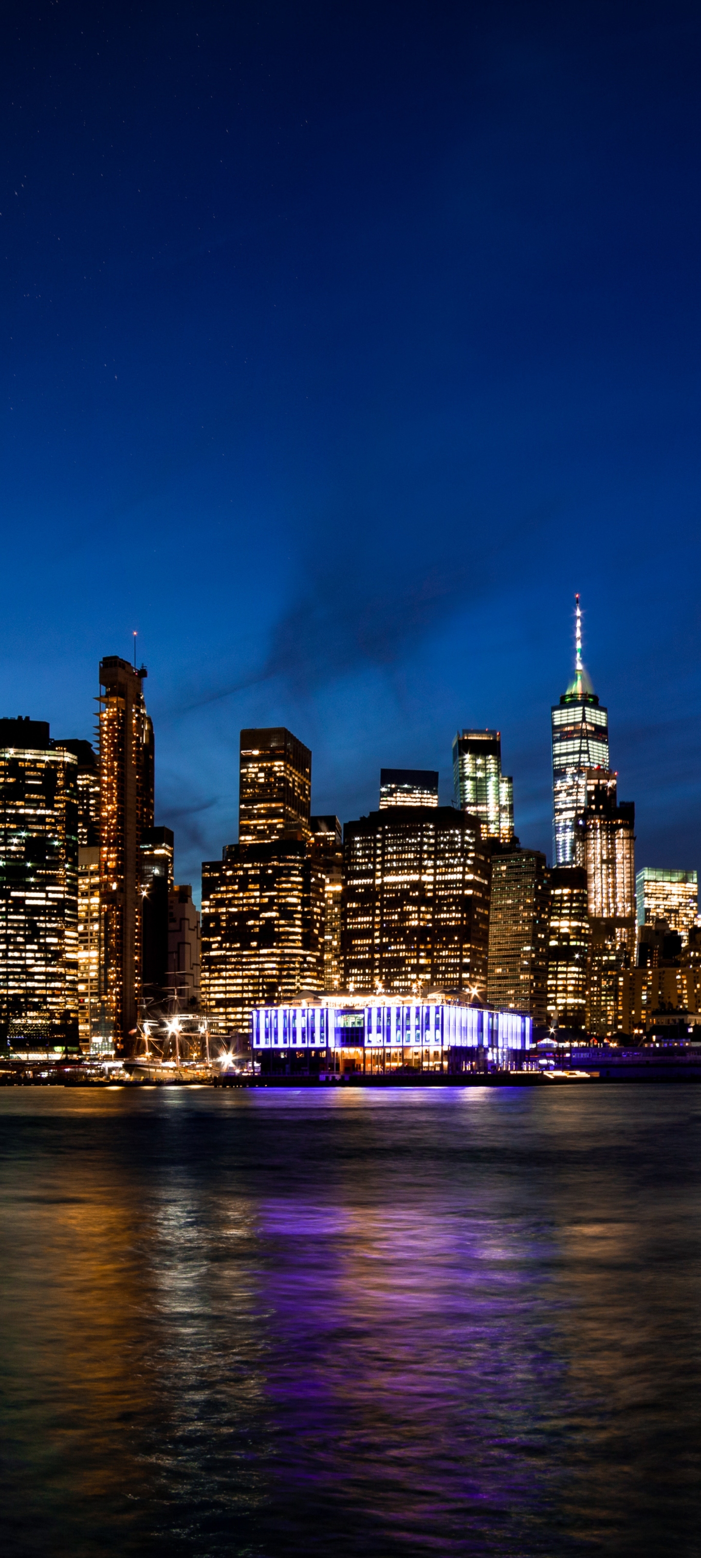 Téléchargez gratuitement l'image Villes, Nuit, Ville, Gratte Ciel, Imeuble, Bâtiment, Etats Unis, New York, Manhattan, Construction Humaine sur le bureau de votre PC