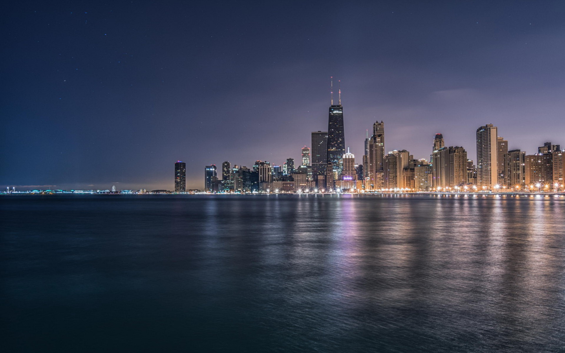 Free download wallpaper Cities, Usa, Skyscraper, Building, Light, Evening, Chicago, Man Made on your PC desktop