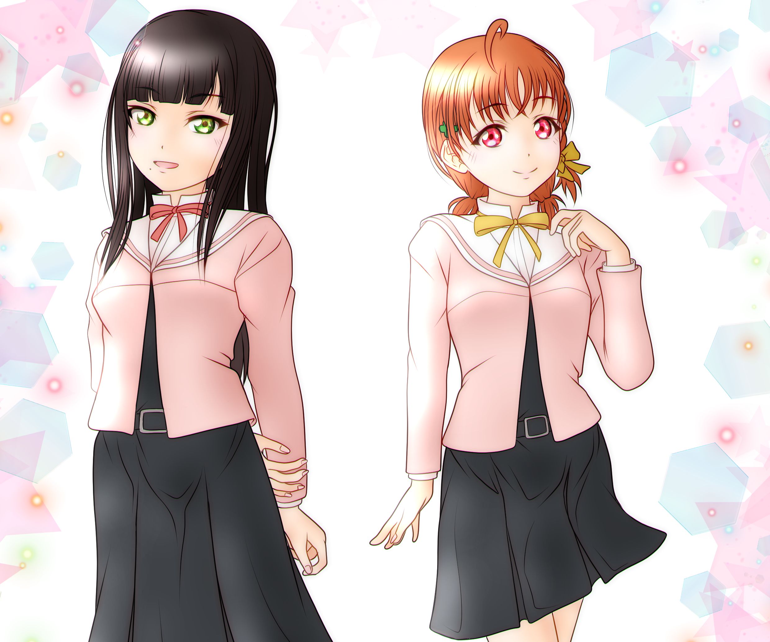 Baixar papel de parede para celular de Anime, Amar Viver!, Love Live! Sunshine!!, Dia Kurosawa, Chika Takami gratuito.