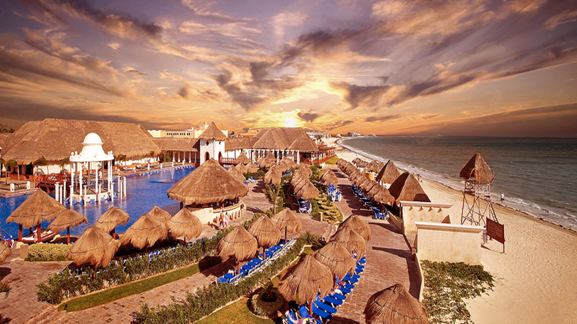 Free download wallpaper Cities, Man Made, Cancún on your PC desktop