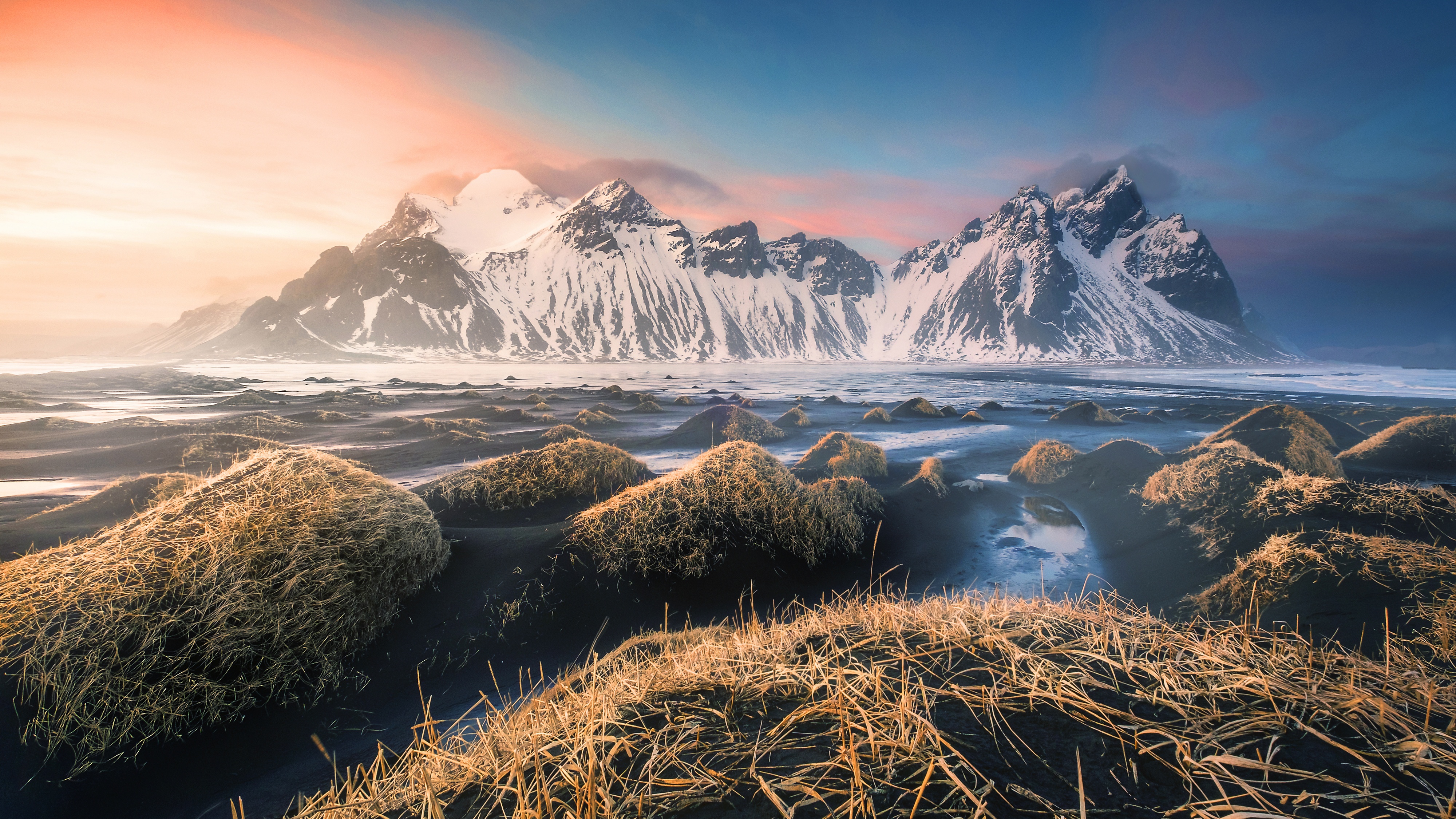 404749壁紙のダウンロード地球, ヴェストラホルン, アイスランド, 山, 自然, 砂, ヴェストラホルン山, 山岳-スクリーンセーバーと写真を無料で