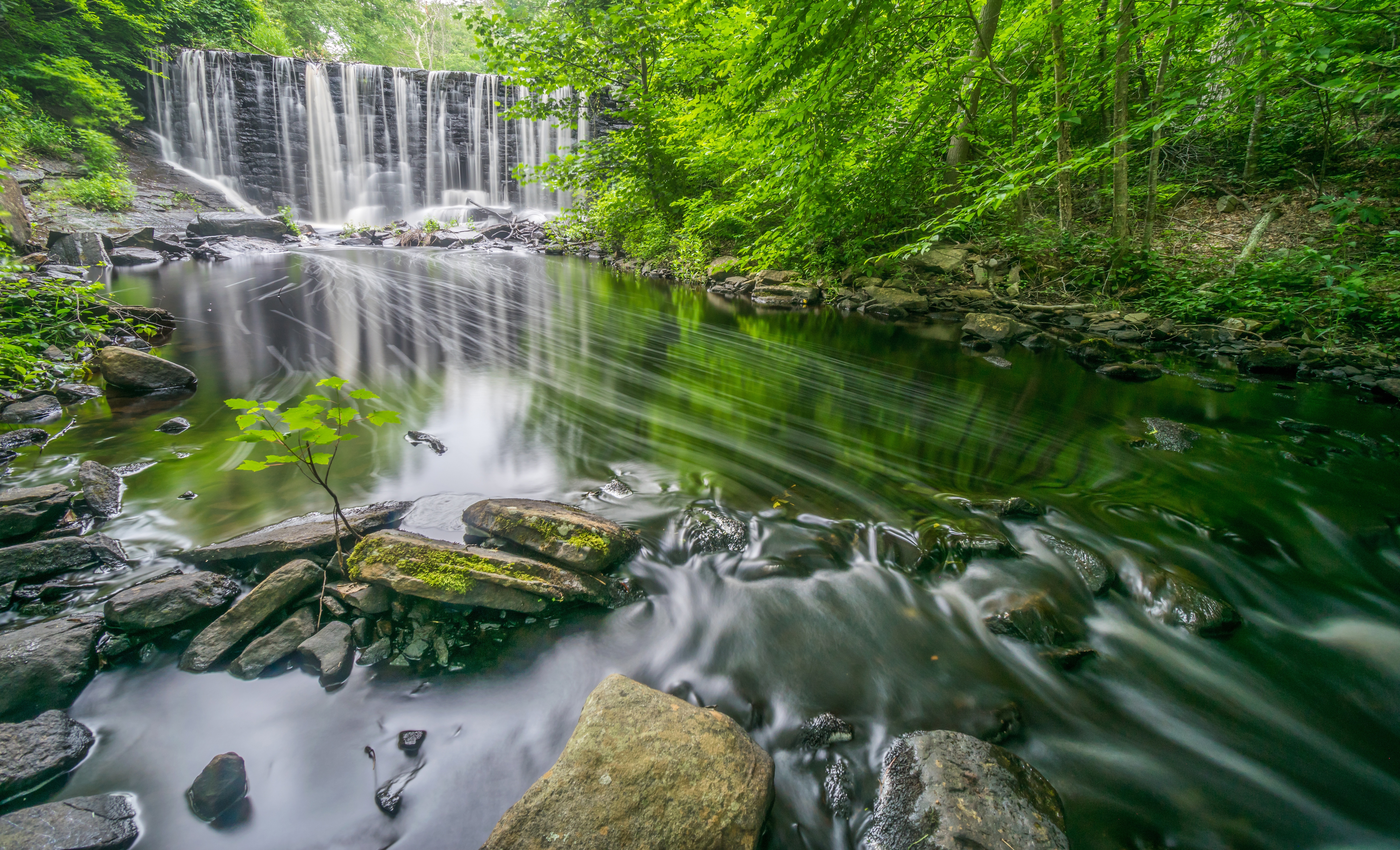 Laden Sie das Natur, Wasserfälle, Wasserfall, Fluss, Stein, Connecticut, Erde/natur-Bild kostenlos auf Ihren PC-Desktop herunter