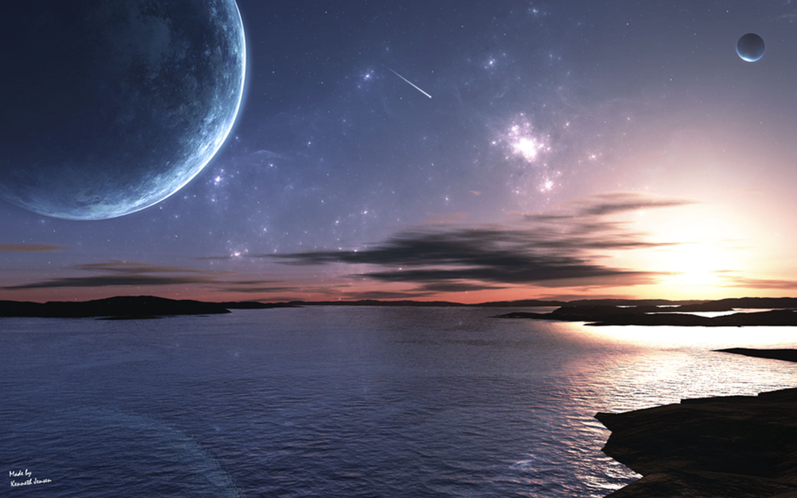 Free download wallpaper Landscape, Sci Fi on your PC desktop