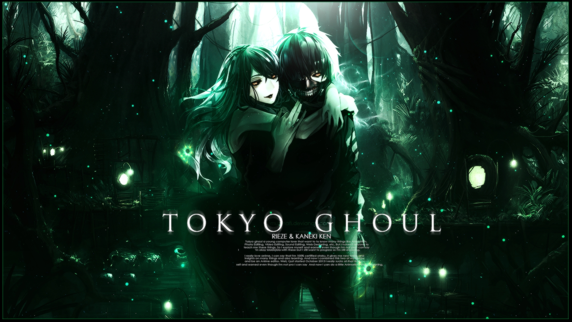 Free download wallpaper Anime, Ken Kaneki, Tokyo Ghoul, Rize Kamishiro on your PC desktop