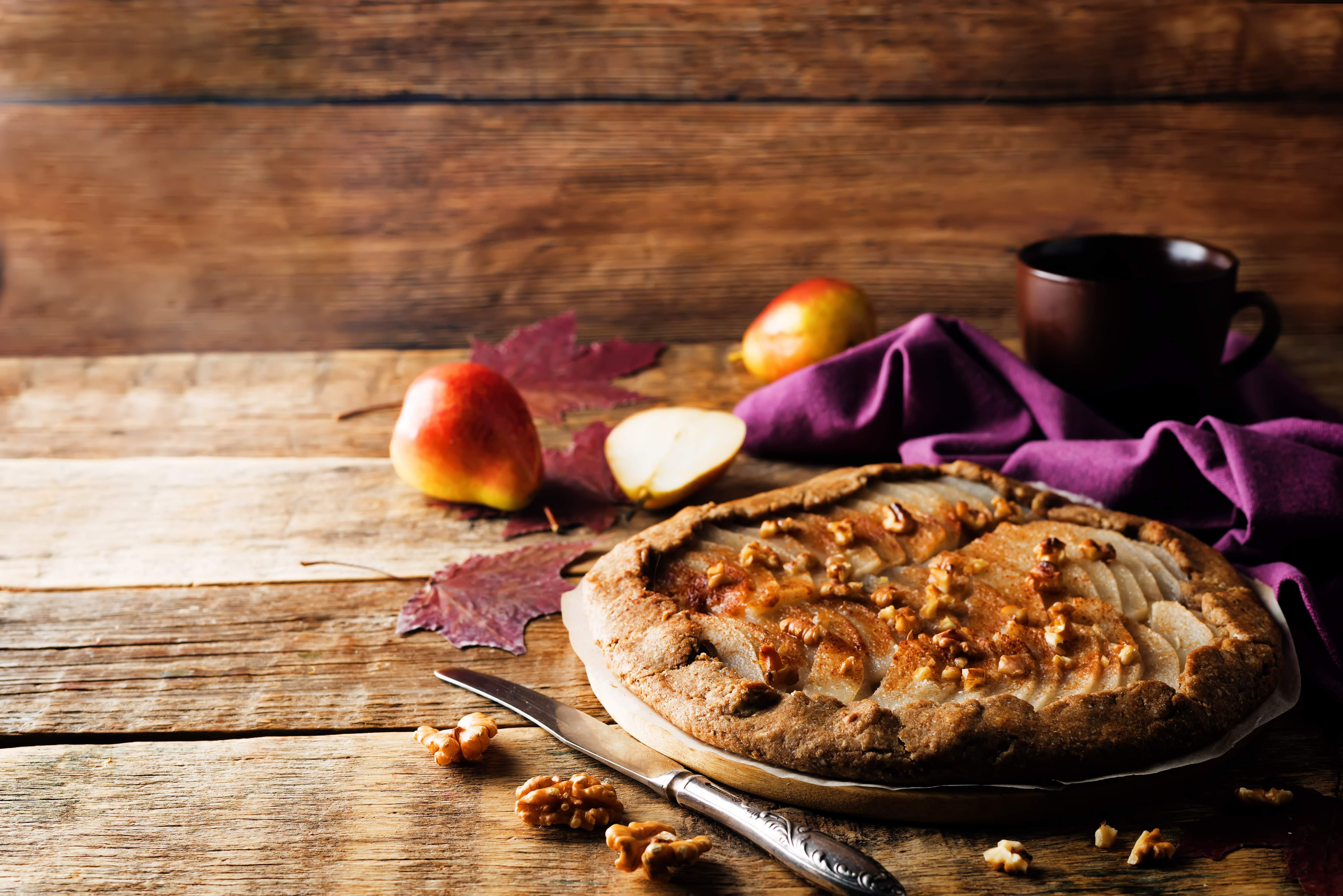 Free download wallpaper Food, Still Life, Baking, Pie, Pear on your PC desktop