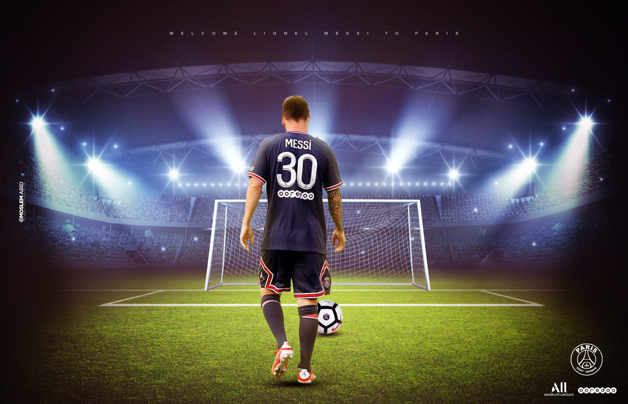 Handy-Wallpaper Sport, Lionel Messi, Paris Saint Germain Fc kostenlos herunterladen.