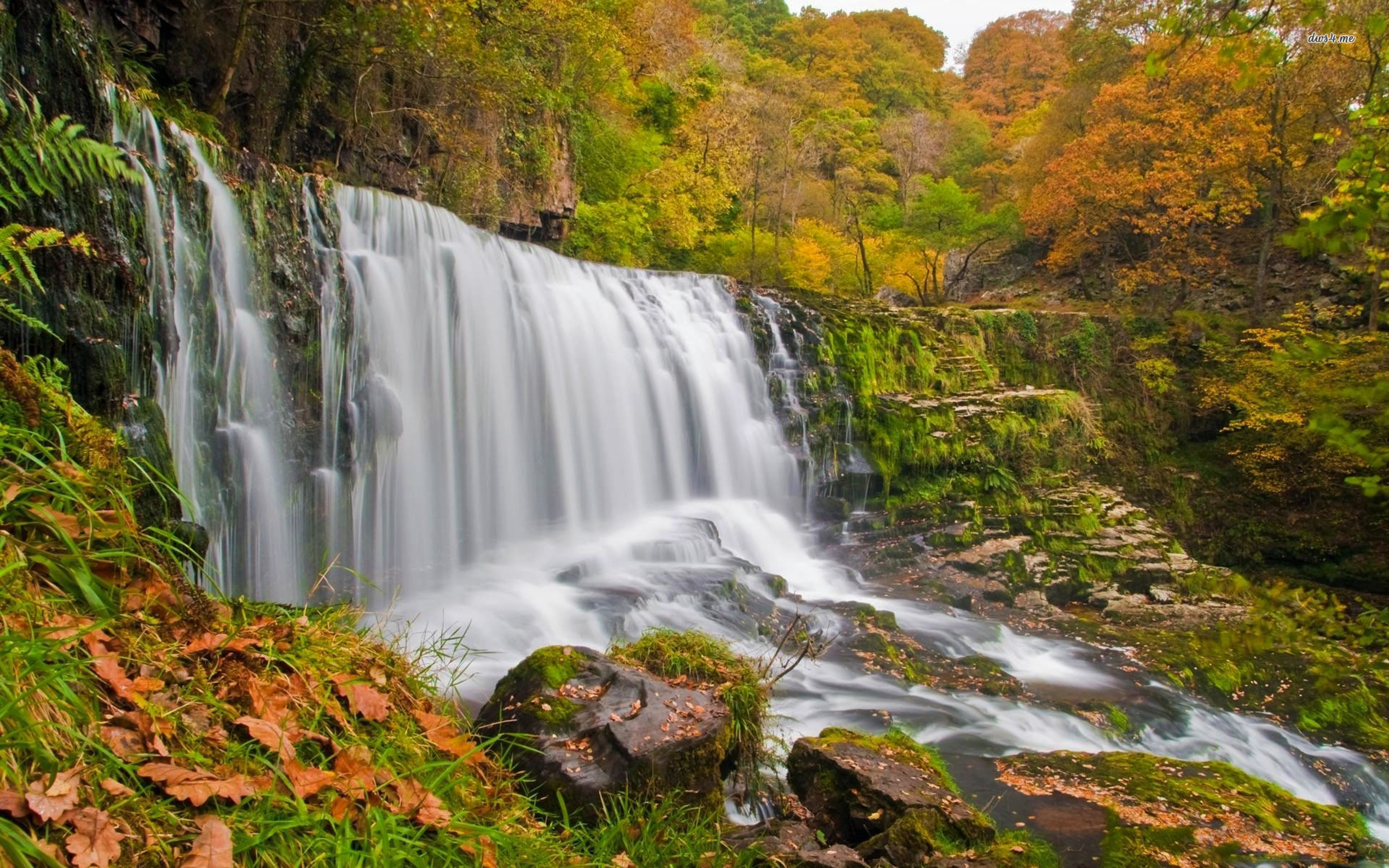 Handy-Wallpaper Herbst, Wasserfall, Erde, Erde/natur kostenlos herunterladen.