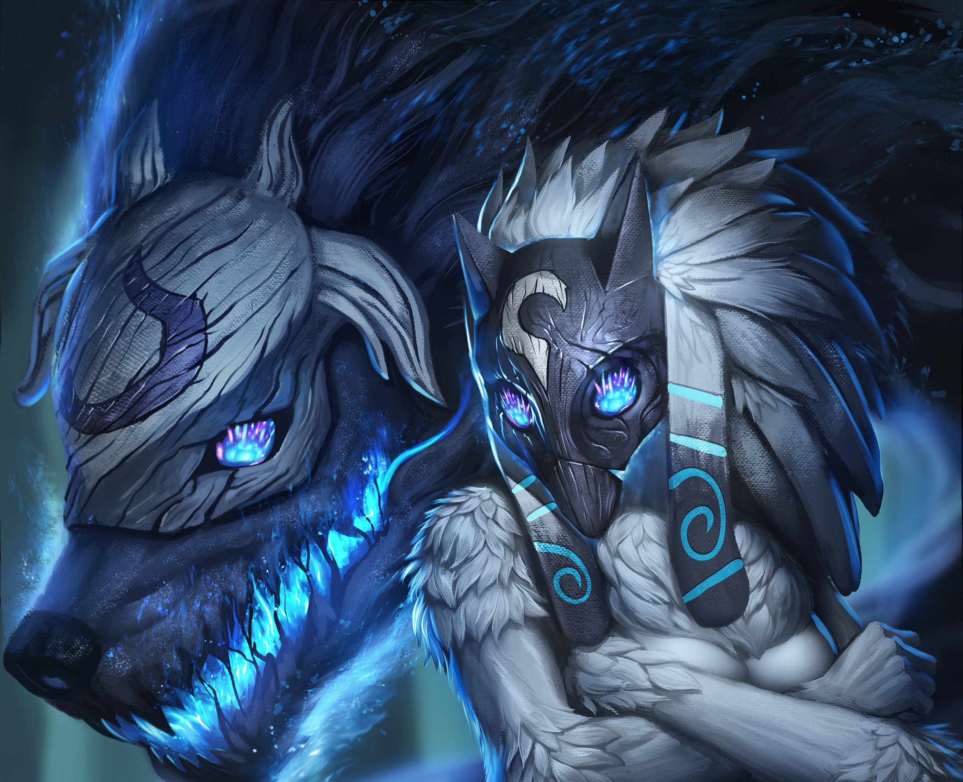 kindred (league of legends), video game, league of legends