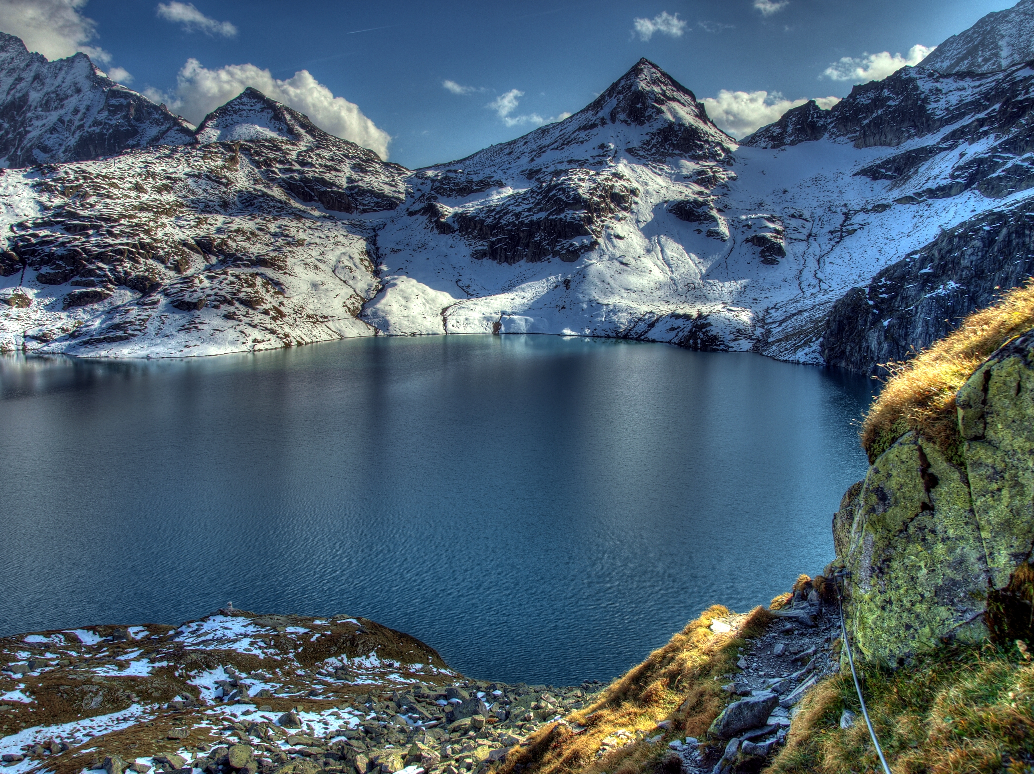 Free download wallpaper Mountains, Lake, Nature on your PC desktop