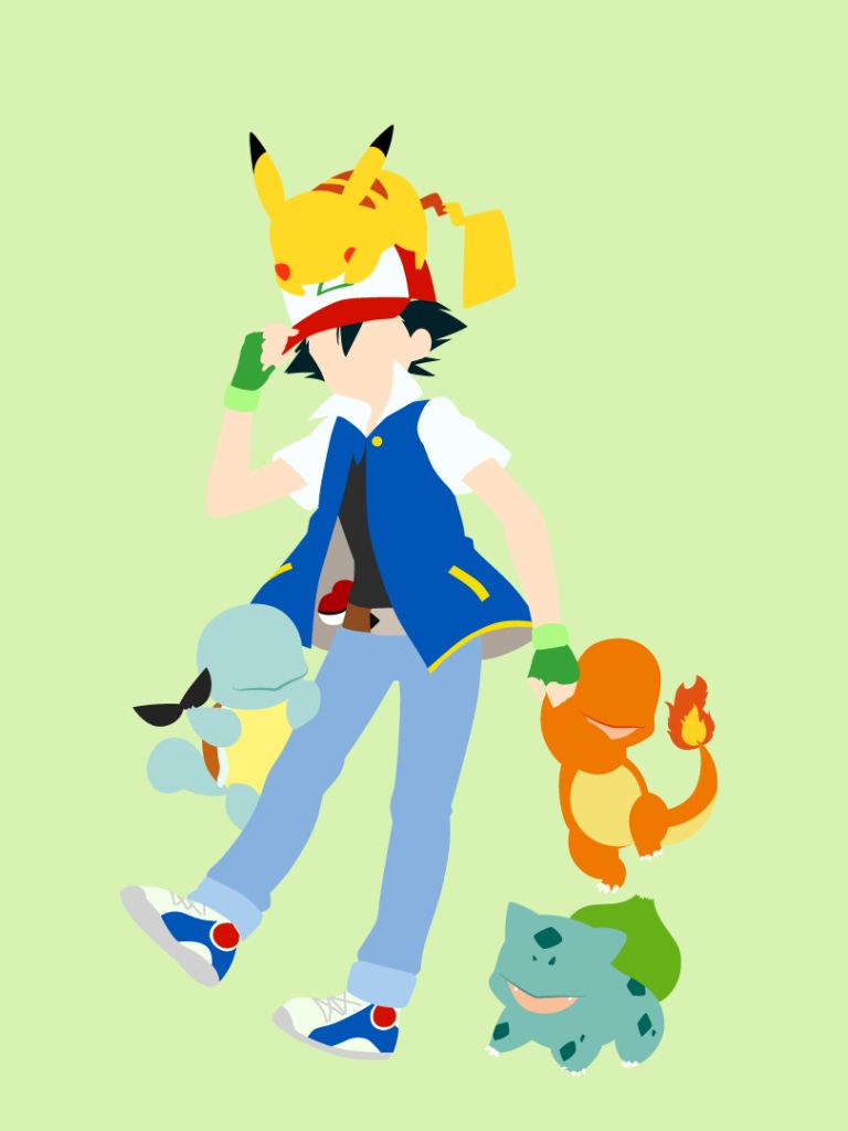 Download mobile wallpaper Anime, Pokémon, Pikachu, Bulbasaur (Pokémon), Charmander (Pokémon), Squirtle (Pokémon), Ash Ketchum for free.