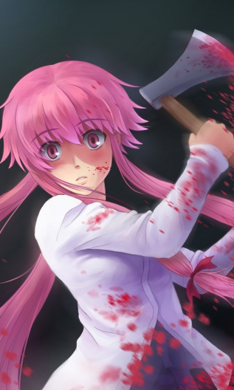 Handy-Wallpaper Animes, Mirai Nikki kostenlos herunterladen.