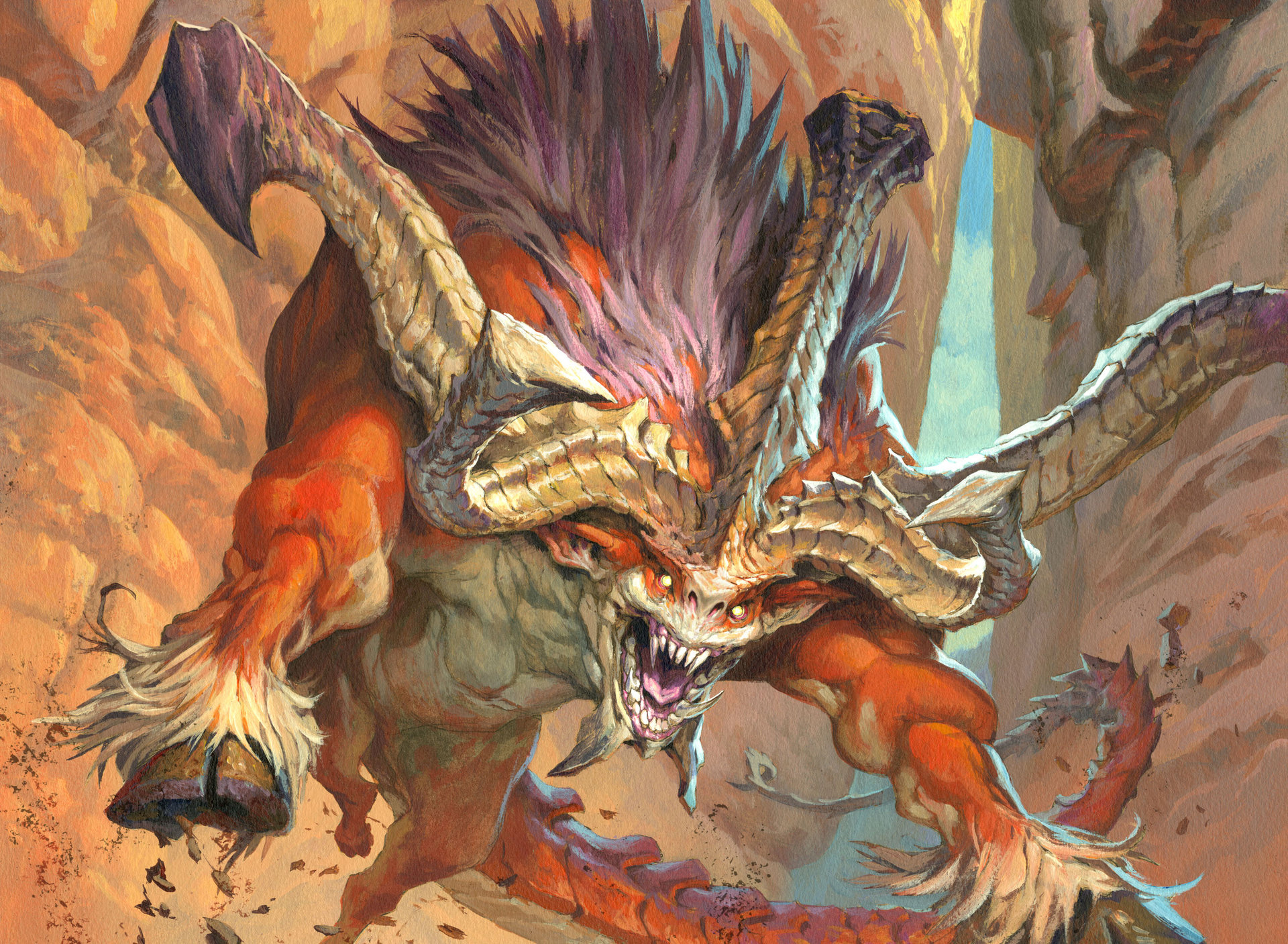 Free download wallpaper Game, Creature, Horns, Magic: The Gathering on your PC desktop