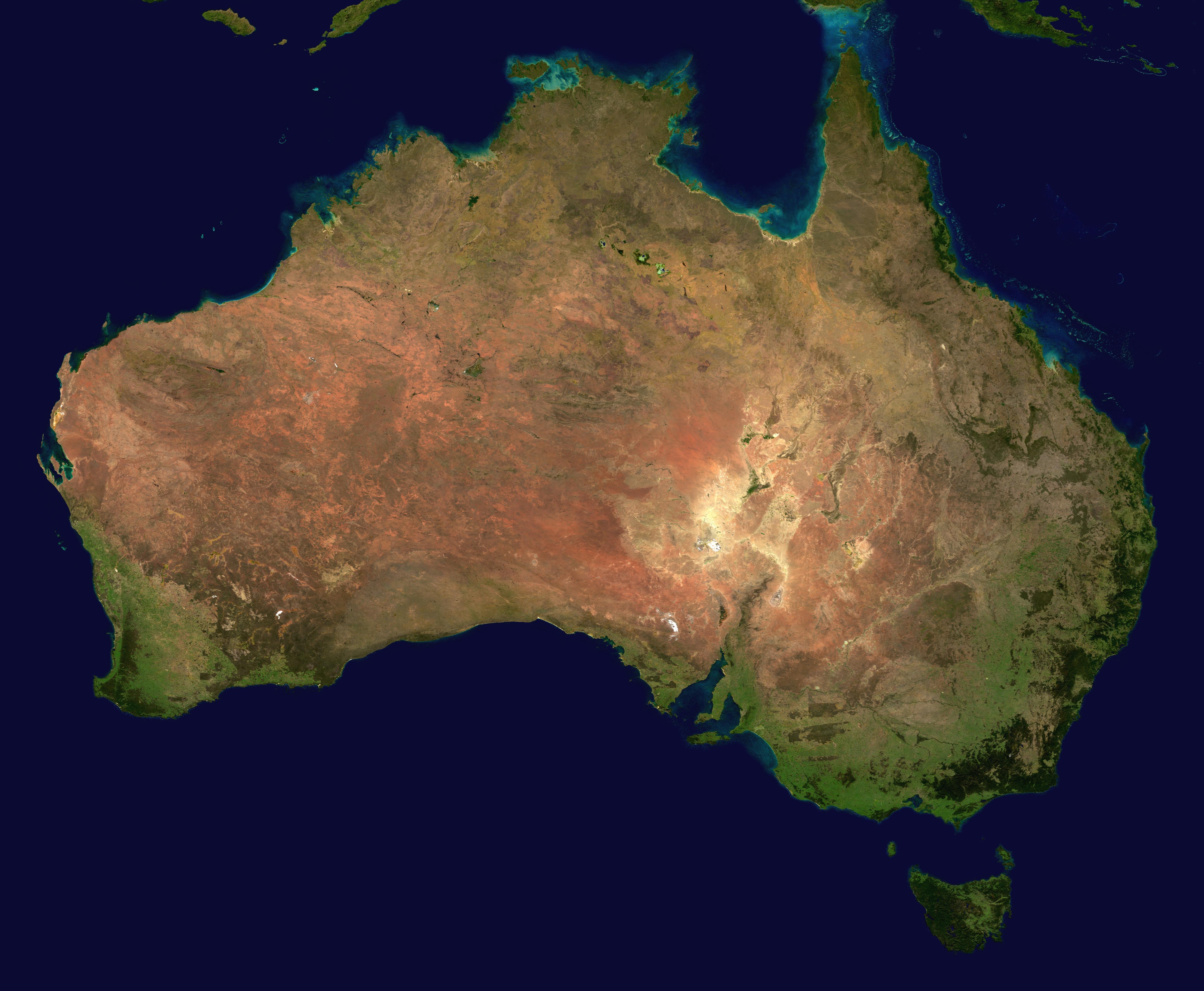 Baixar papel de parede para celular de Mapa, Austrália, Terra/natureza, Do Espaço gratuito.