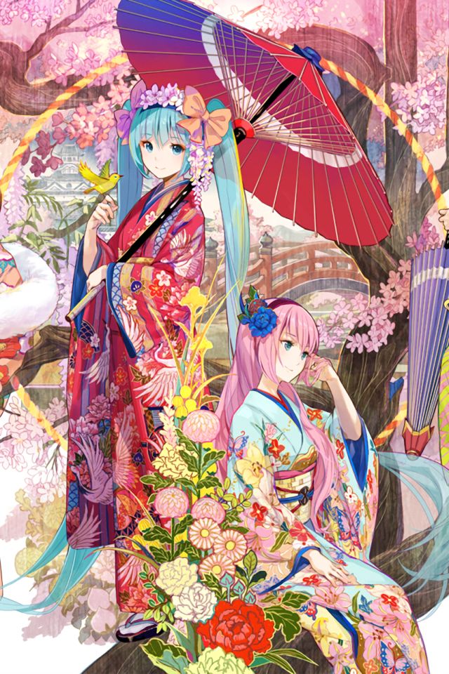 Baixar papel de parede para celular de Anime, Vocaloid, Hatsune Miku, Luka Megurine gratuito.