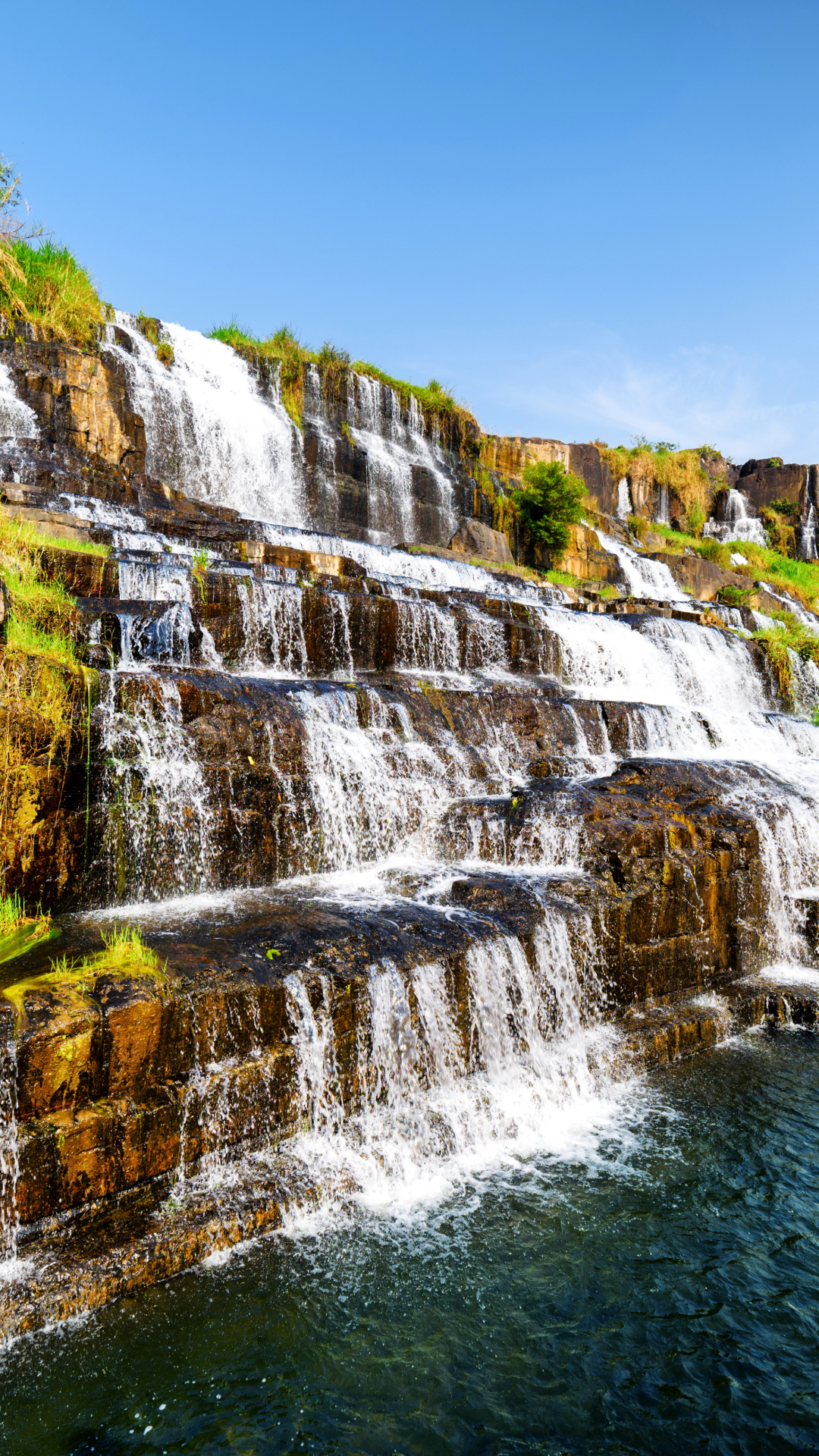 Handy-Wallpaper Wasserfälle, Wasserfall, Vietnam, Erde/natur kostenlos herunterladen.