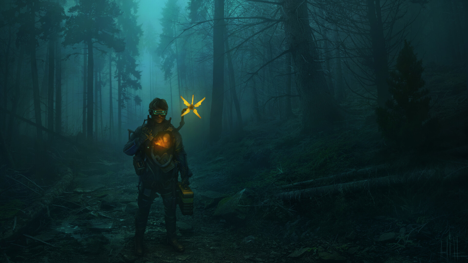 death stranding, video game, forest