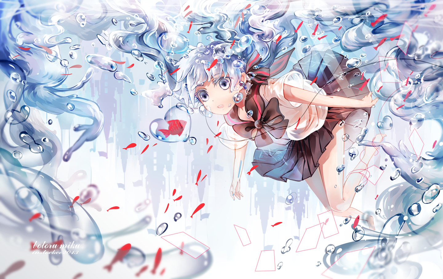 Handy-Wallpaper Vocaloid, Hatsune Miku, Animes kostenlos herunterladen.