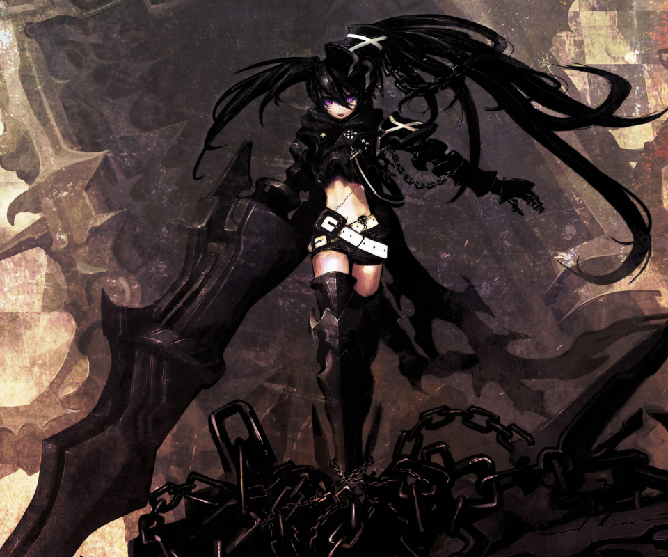 Download mobile wallpaper Anime, Black Rock Shooter, Insane Black Rock Shooter for free.