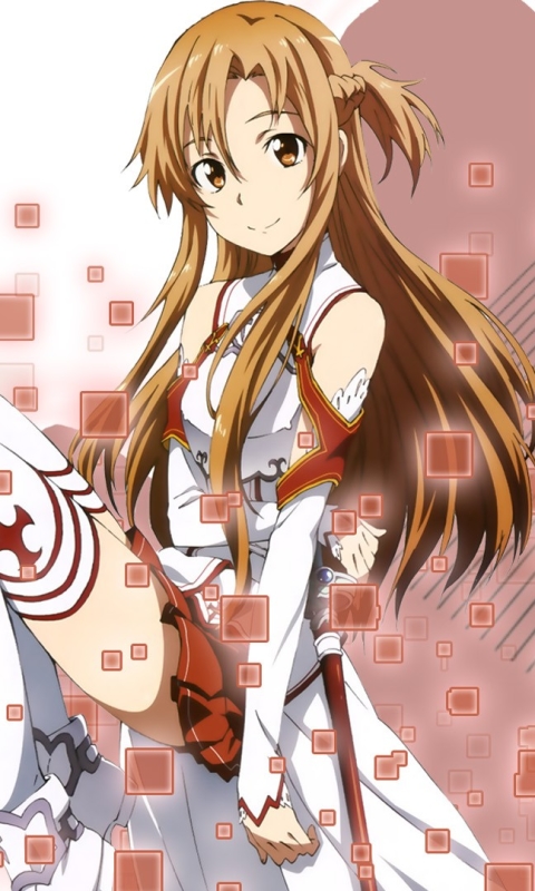 Handy-Wallpaper Animes, Asuna Yuuki, Sword Art Online kostenlos herunterladen.