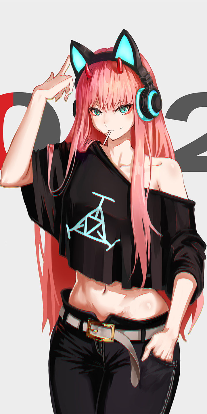 Handy-Wallpaper Animes, Darling In The Franxx, Zero Two (Liebling Im Franxx) kostenlos herunterladen.