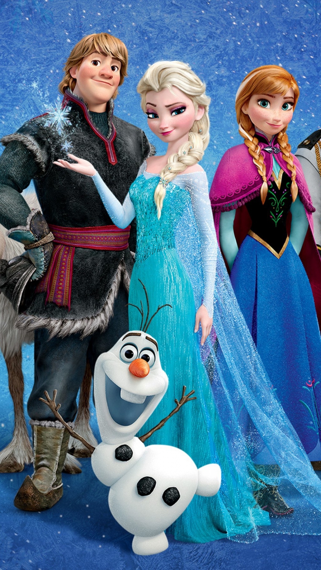 Descarga gratuita de fondo de pantalla para móvil de Películas, Frozen: El Reino Del Hielo, Congelado (Película), Ana (Congelada), Elsa (Congelada), Kristoff (Congelado), Olaf (Congelado).
