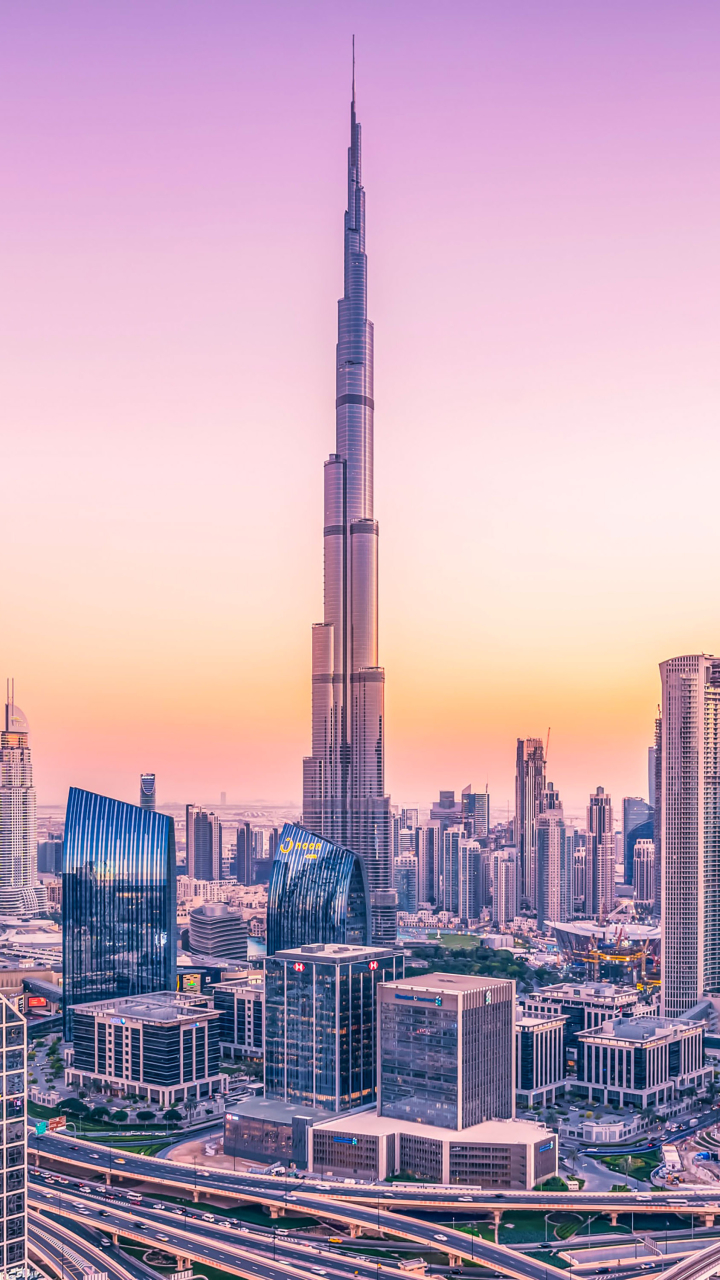 Descarga gratuita de fondo de pantalla para móvil de Rascacielos, Burj Khalifa, Hecho Por El Hombre, Dubái.