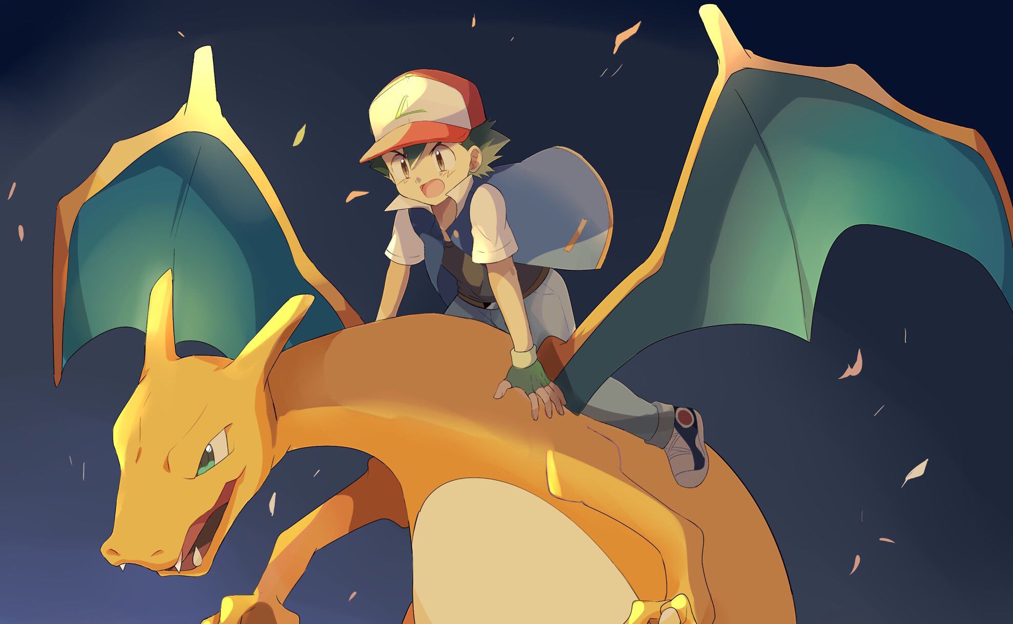 Download mobile wallpaper Anime, Pokémon, Charizard (Pokémon), Ash Ketchum for free.