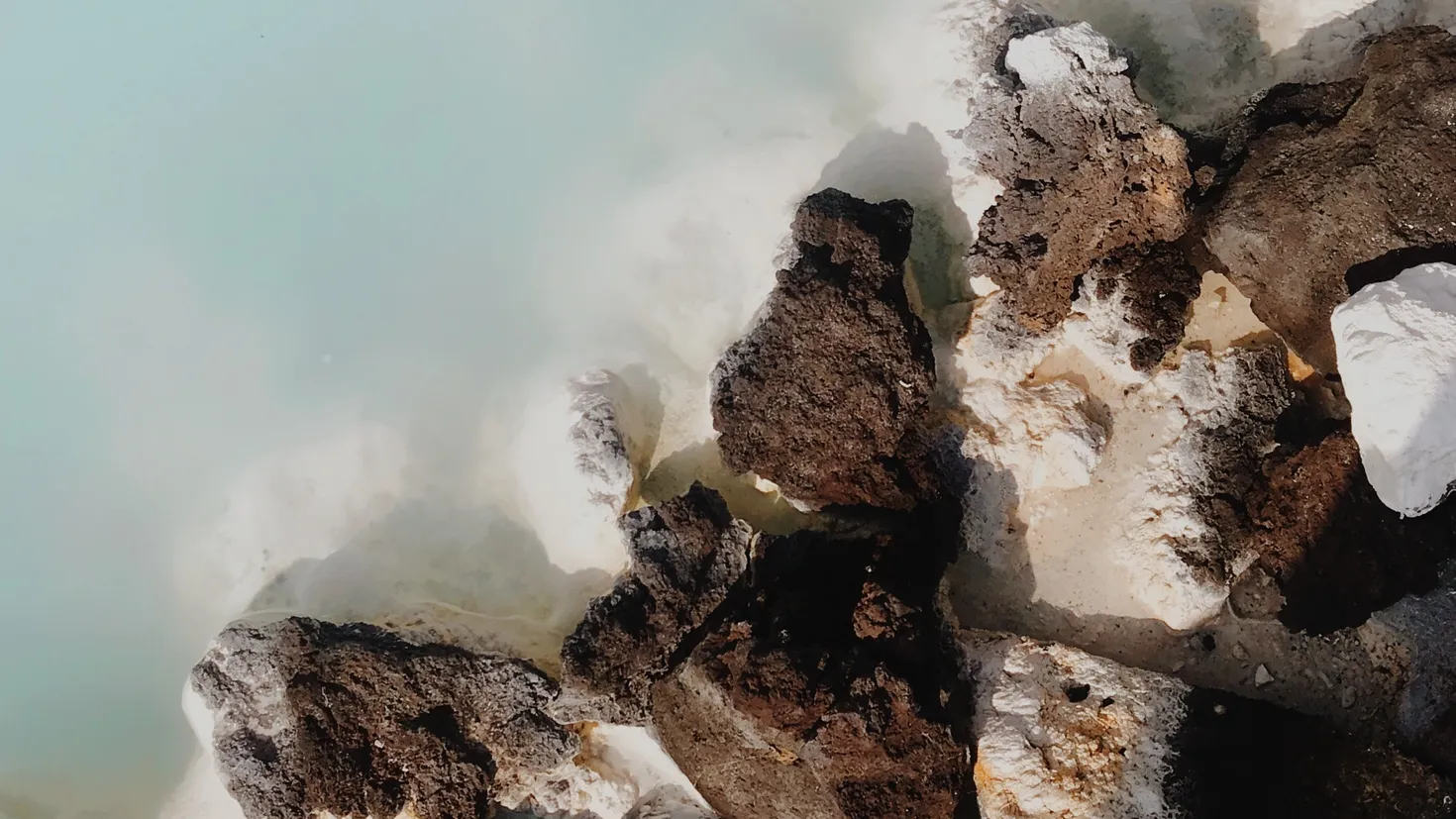 Stone Background Screen Desktop wallpaper: Stones, Nature, Water, Rocks, View From Above, Shore ...