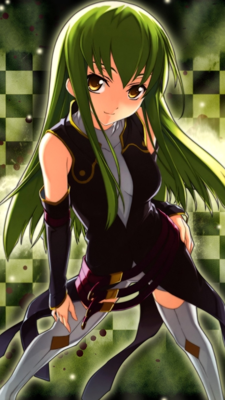 Handy-Wallpaper Grüne Haare, Gelbe Augen, Animes, Code Geass: Lelouch Of The Rebellion, Lange Haare, Cc (Code Geass) kostenlos herunterladen.