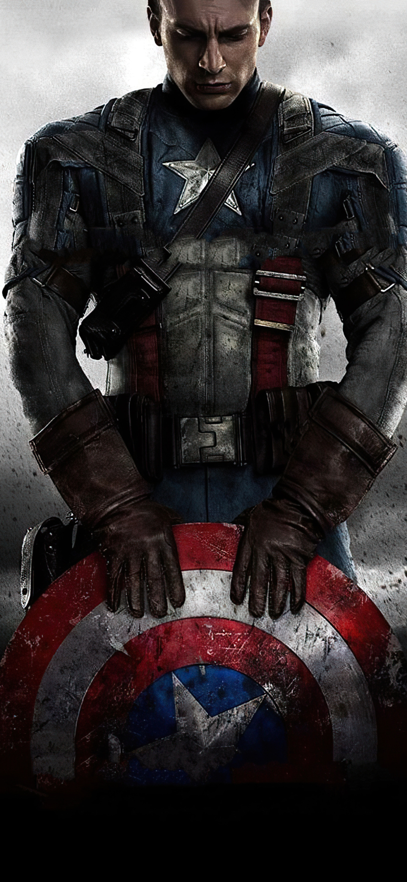Download mobile wallpaper Captain America, Chris Evans, Shield, Movie, Captain America: The First Avenger, Steve Rogers for free.