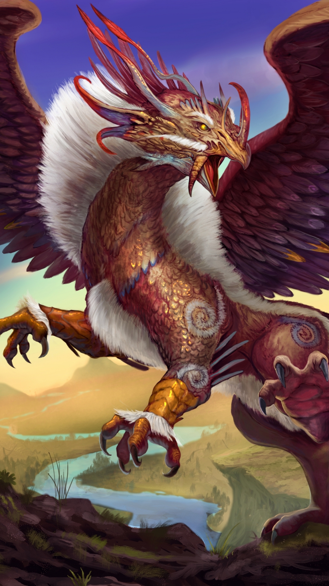 Download mobile wallpaper Fantasy, Wings, Griffin, Mythlogical Creature, Fantasy Animals for free.