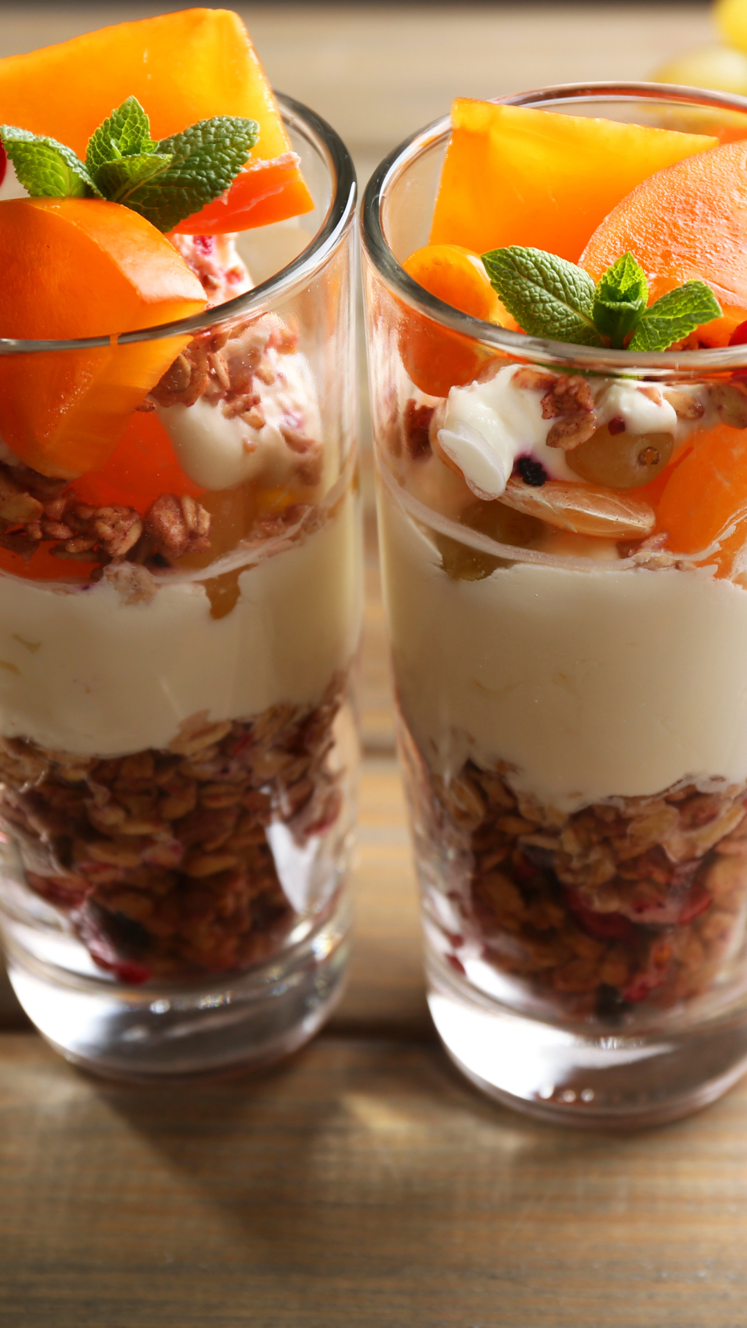 Download mobile wallpaper Food, Dessert, Berry, Fruit, Muesli, Yogurt for free.