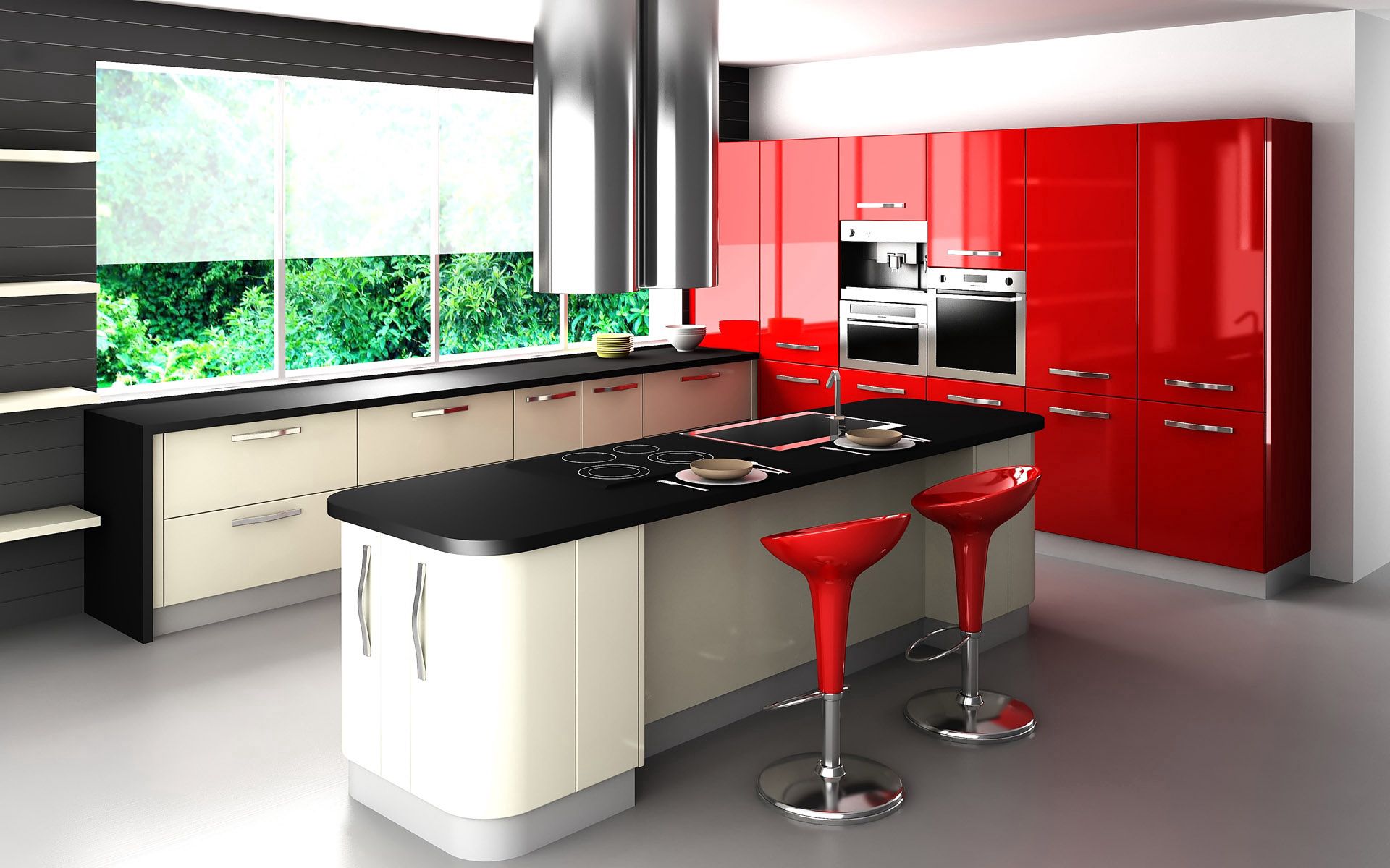 kitchen, interior, miscellanea, miscellaneous, design