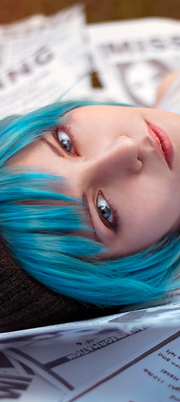 Download mobile wallpaper Women, Blue Eyes, Blue Hair, Cosplay, Chloe Price, Life Is Strange for free.