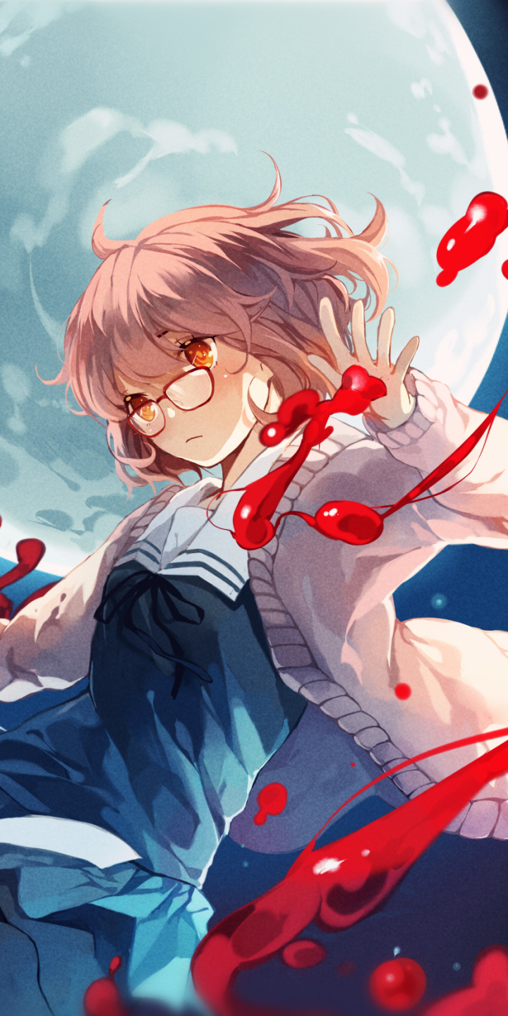 Handy-Wallpaper Animes, Mirai Kuriyama, Beyond The Boundary kostenlos herunterladen.