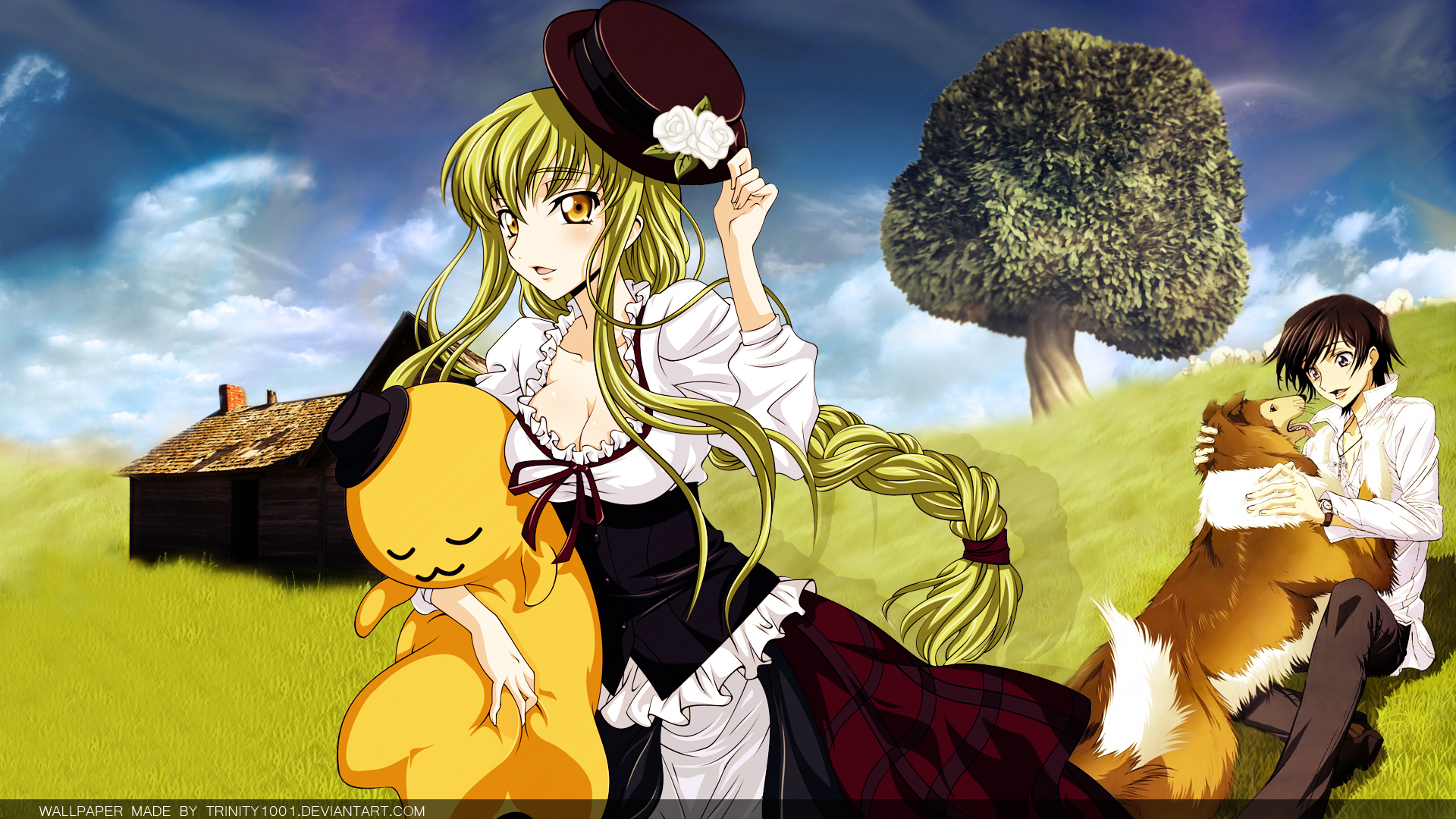 Free download wallpaper Anime, Lelouch Lamperouge, Code Geass, C C (Code Geass) on your PC desktop