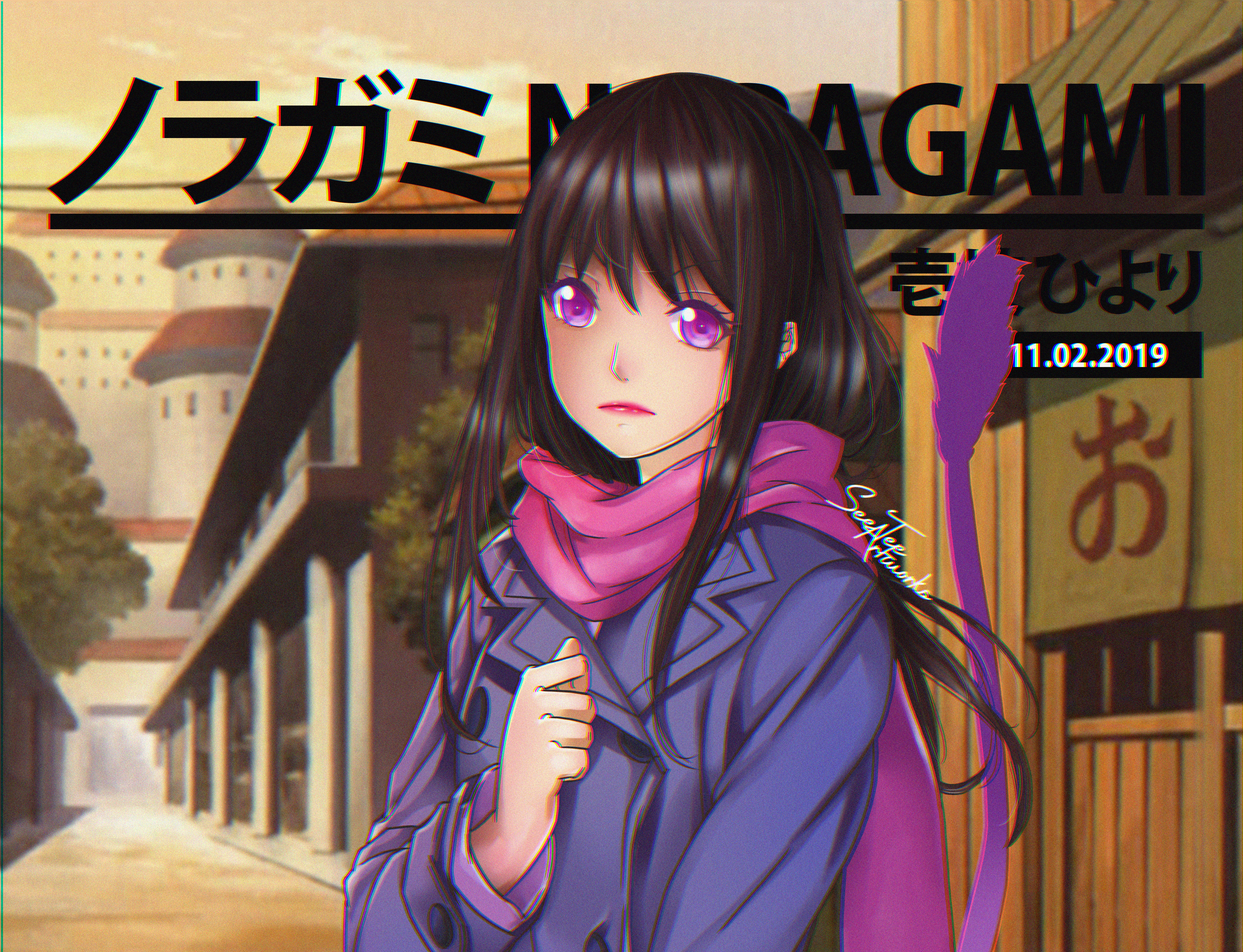 Baixe gratuitamente a imagem Anime, Olhos Roxos, Noragami, Hiyori Iki na área de trabalho do seu PC