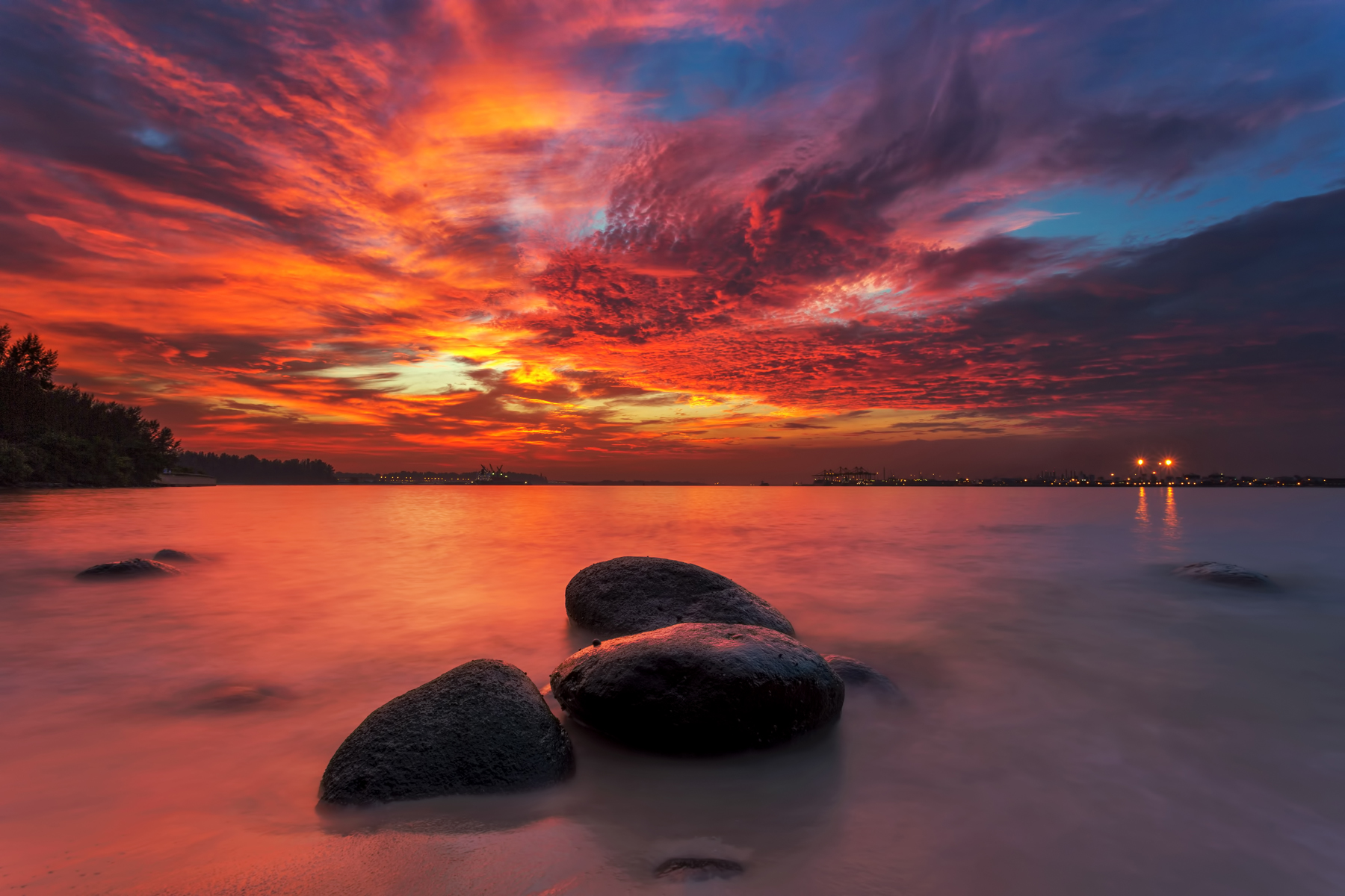 Free download wallpaper Sunset, Sky, Beach, Photography, Orange (Color) on your PC desktop