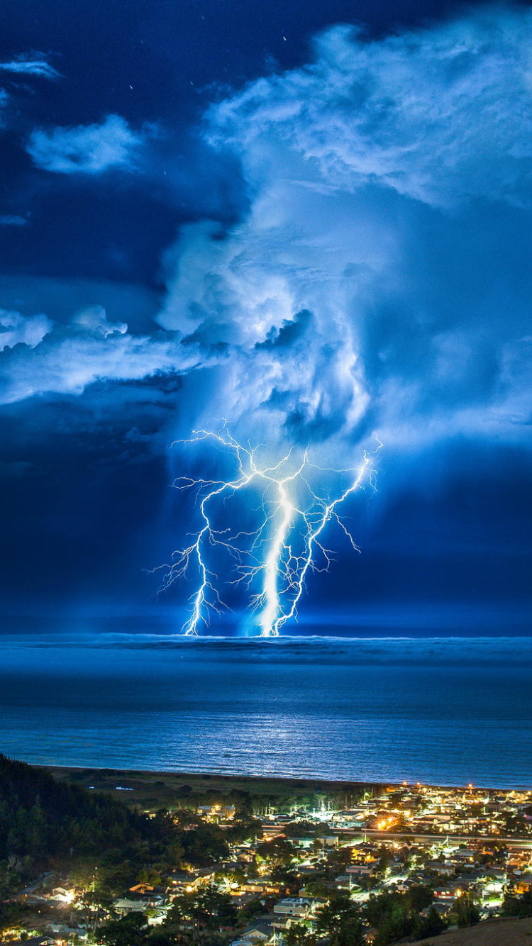 Download mobile wallpaper Lightning, Photography for free.