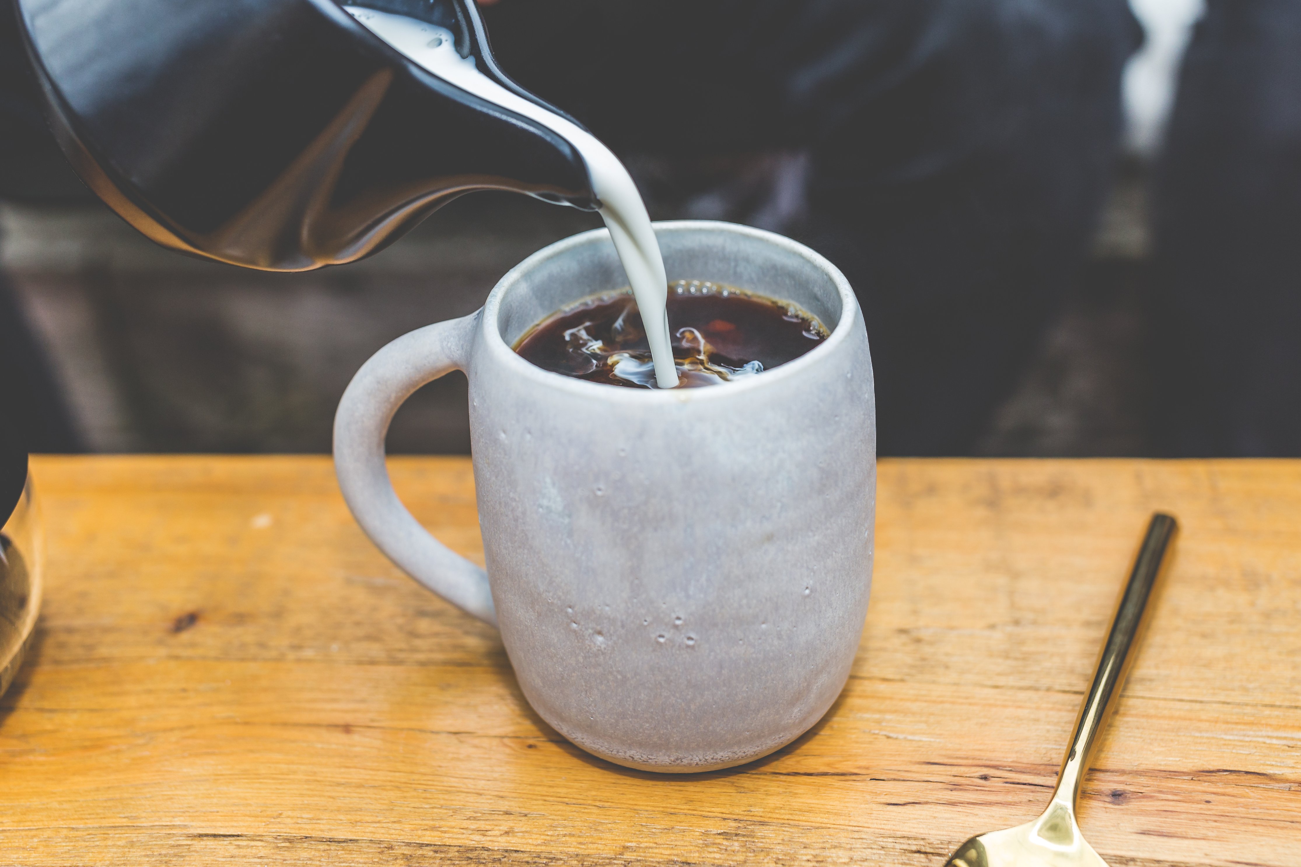 Laden Sie das Milch, Nahrungsmittel, Kaffee-Bild kostenlos auf Ihren PC-Desktop herunter